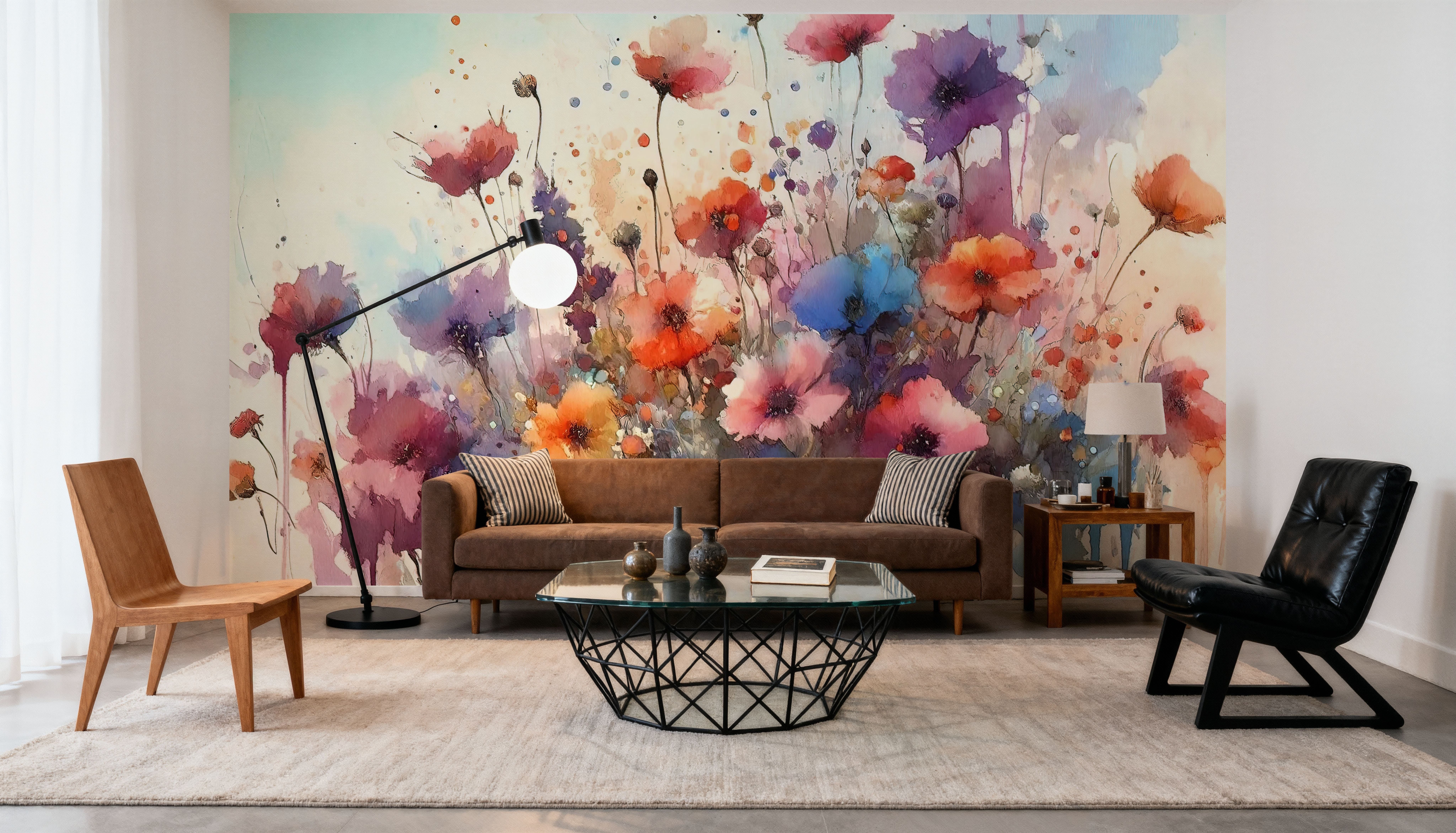 Vibrant Meadow of Wildflowers in Bloom