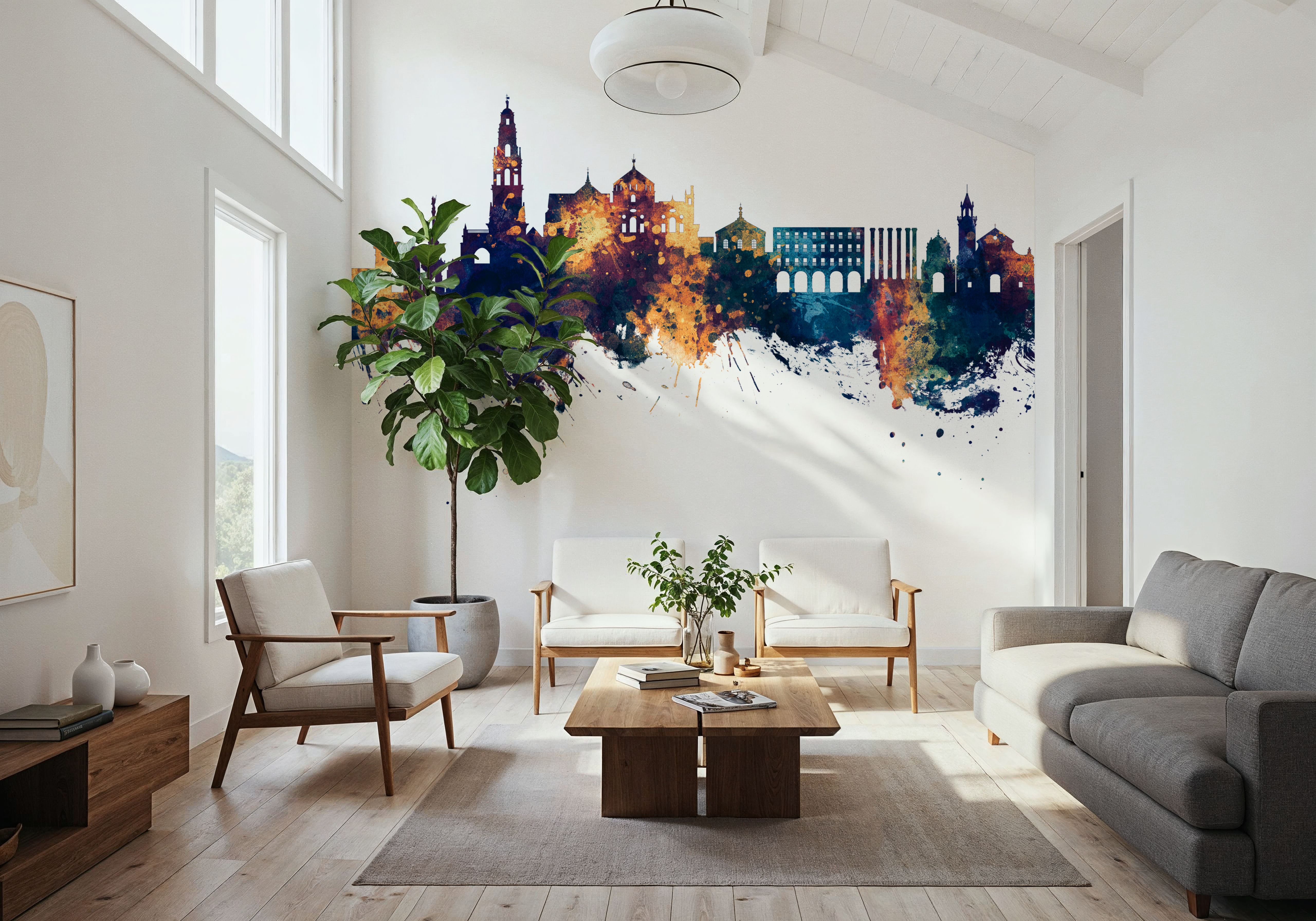 Córdoba Spain Skyline Blue & Bronze