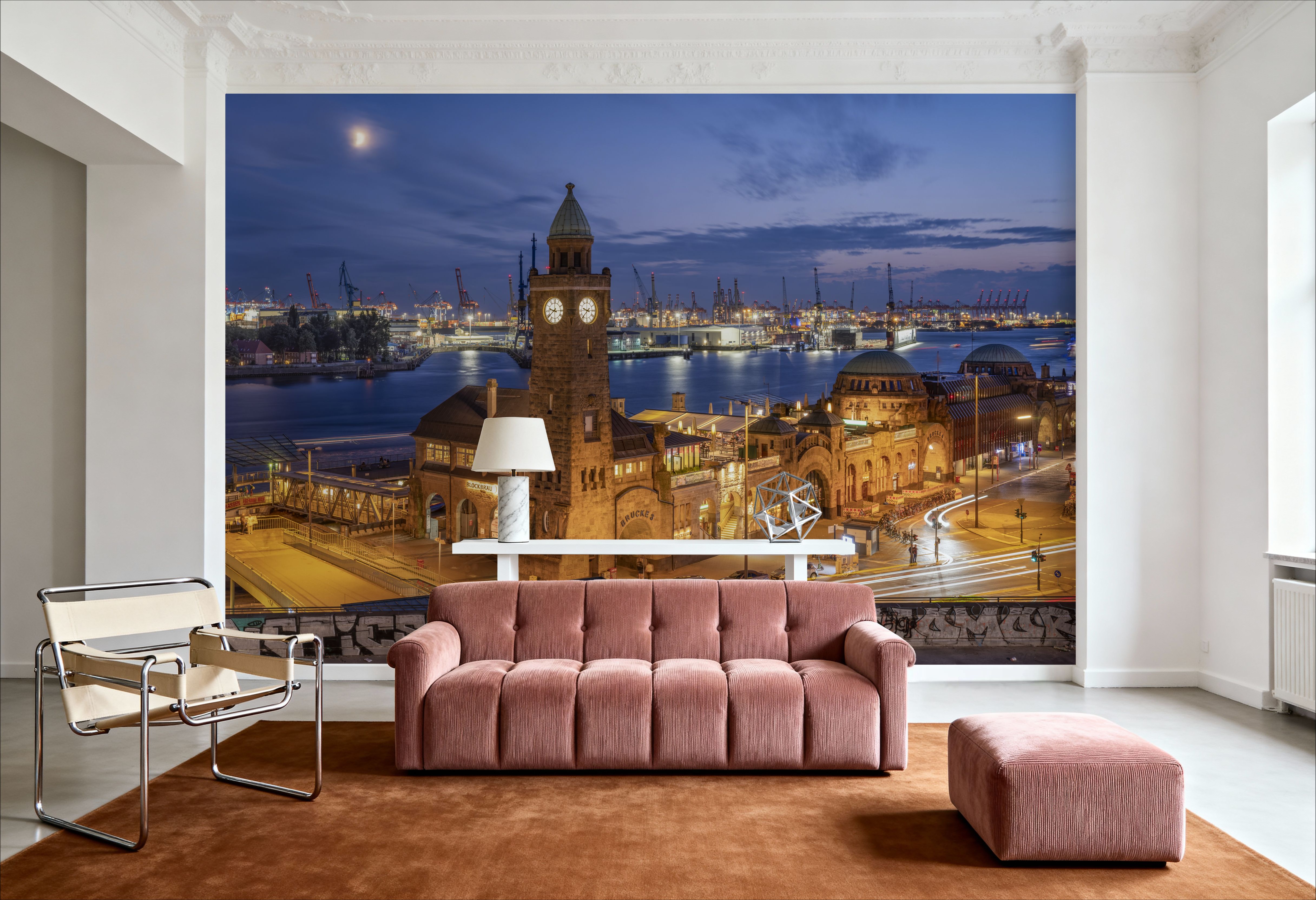 Midnight Harbor, Carte da parati