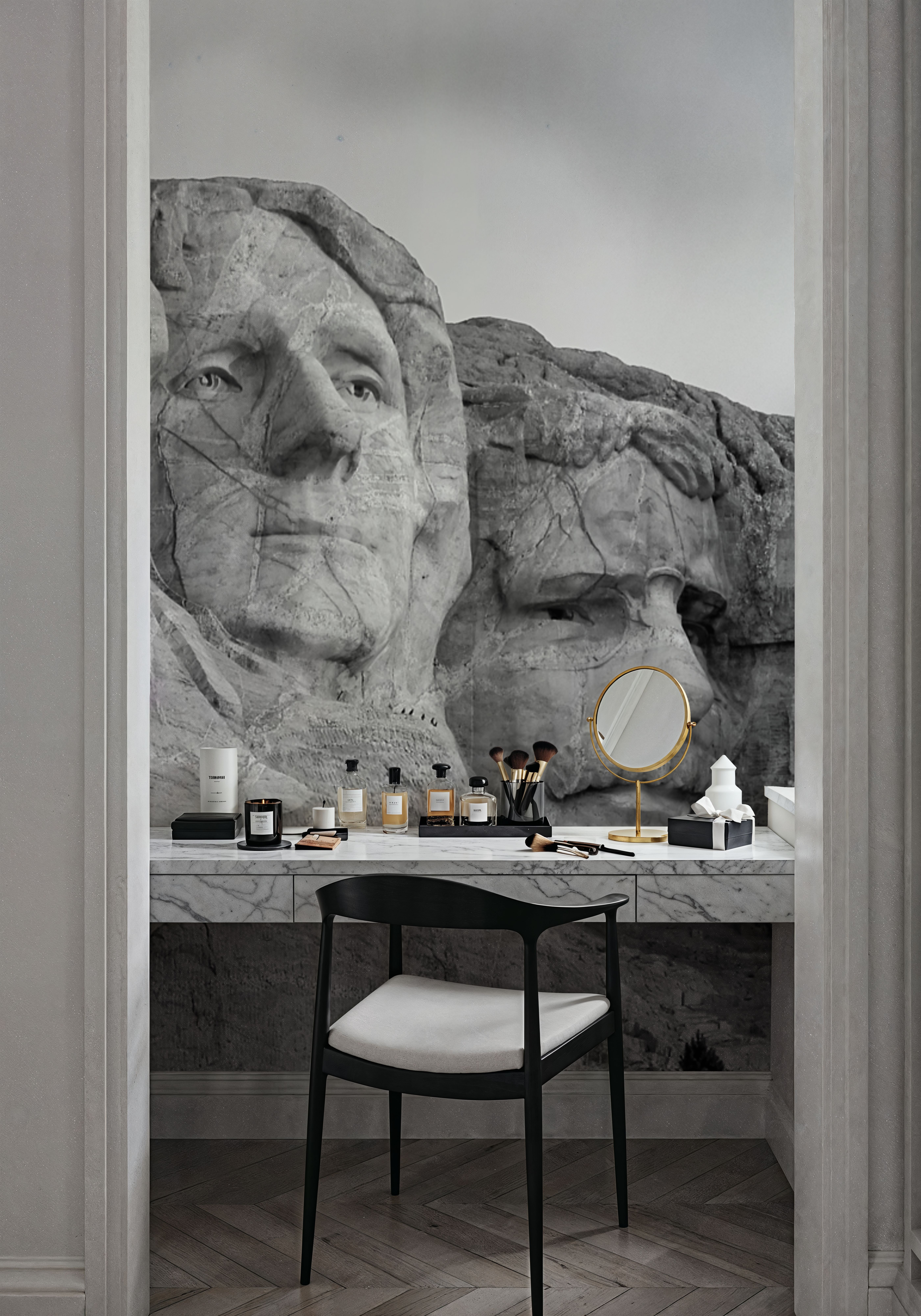 Mount Rushmore, Black And White