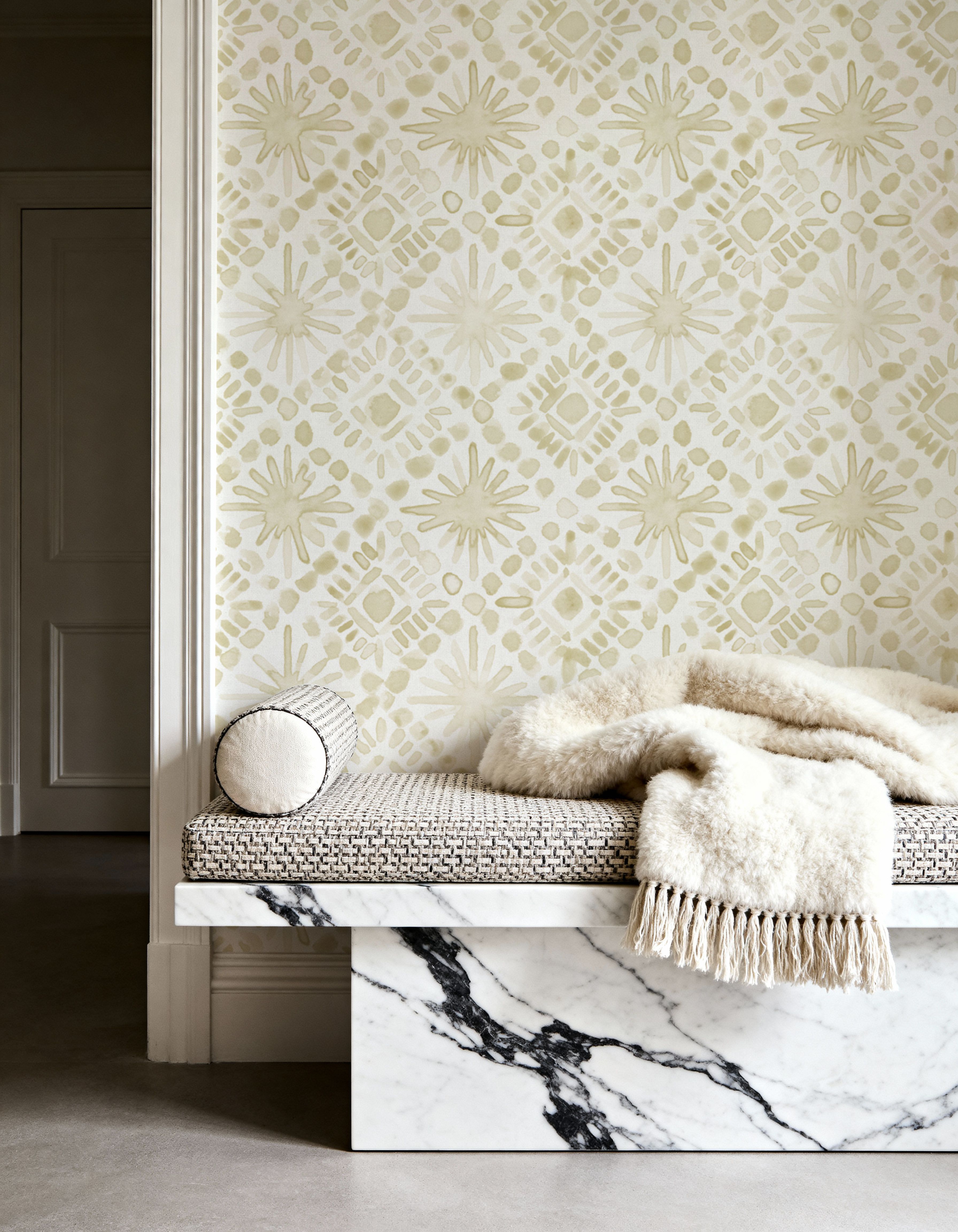 Paradise Splash Beige, Wallpaper