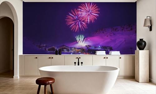 Fireworks in the Alps