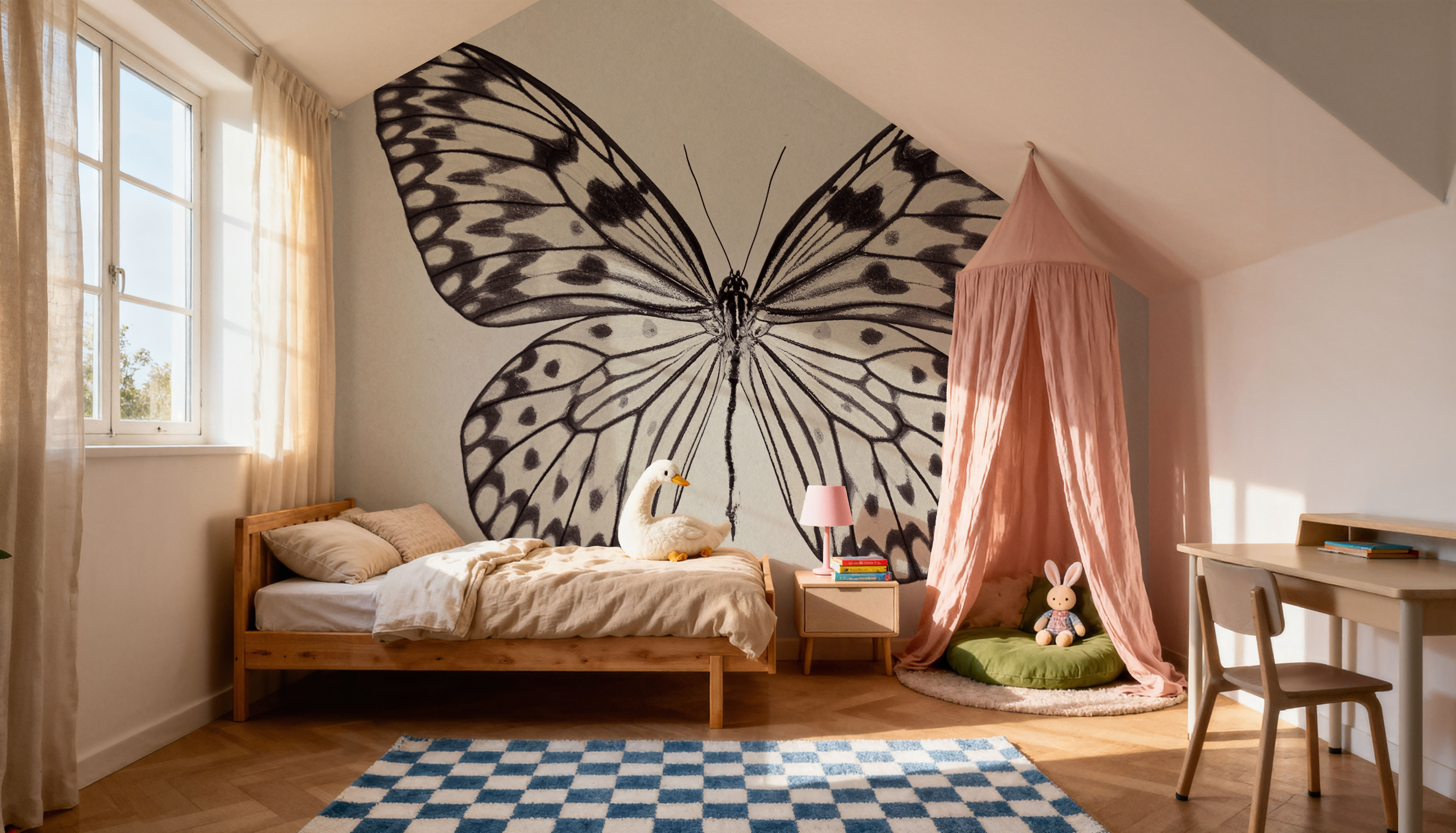 Butterfly V Gray