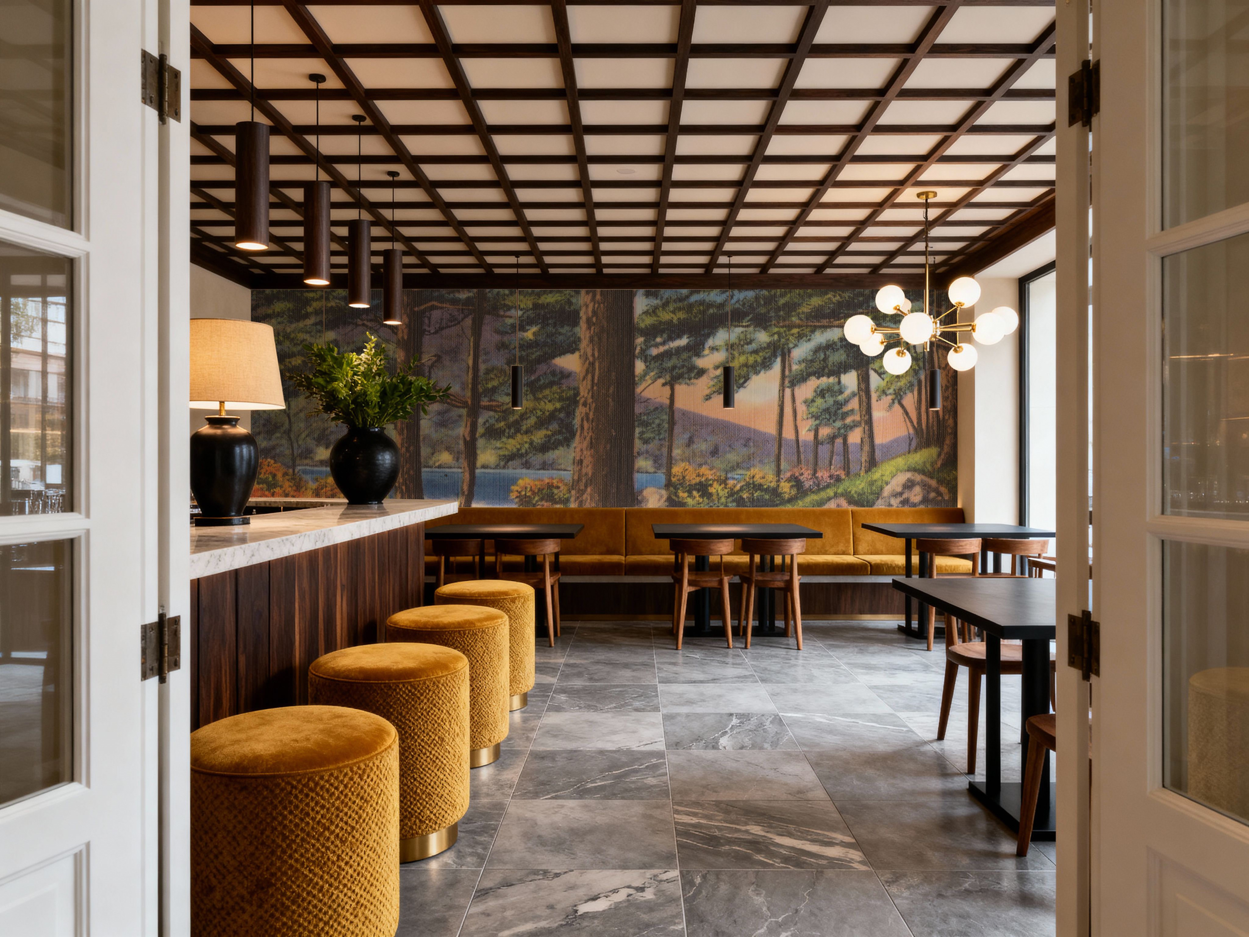 Pine Views - Screenprint Postcard