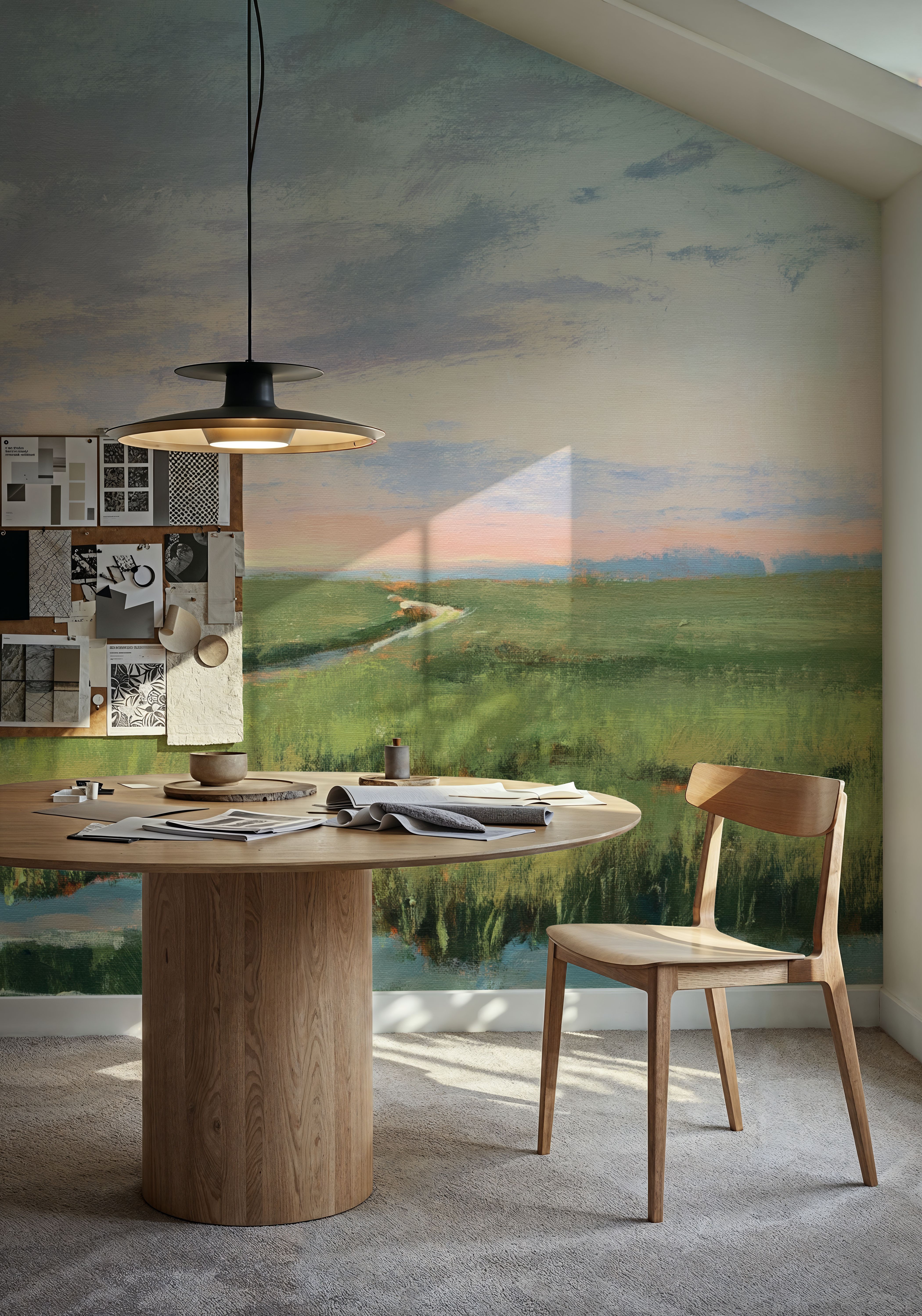 Winding Marsh Creek at Sundown