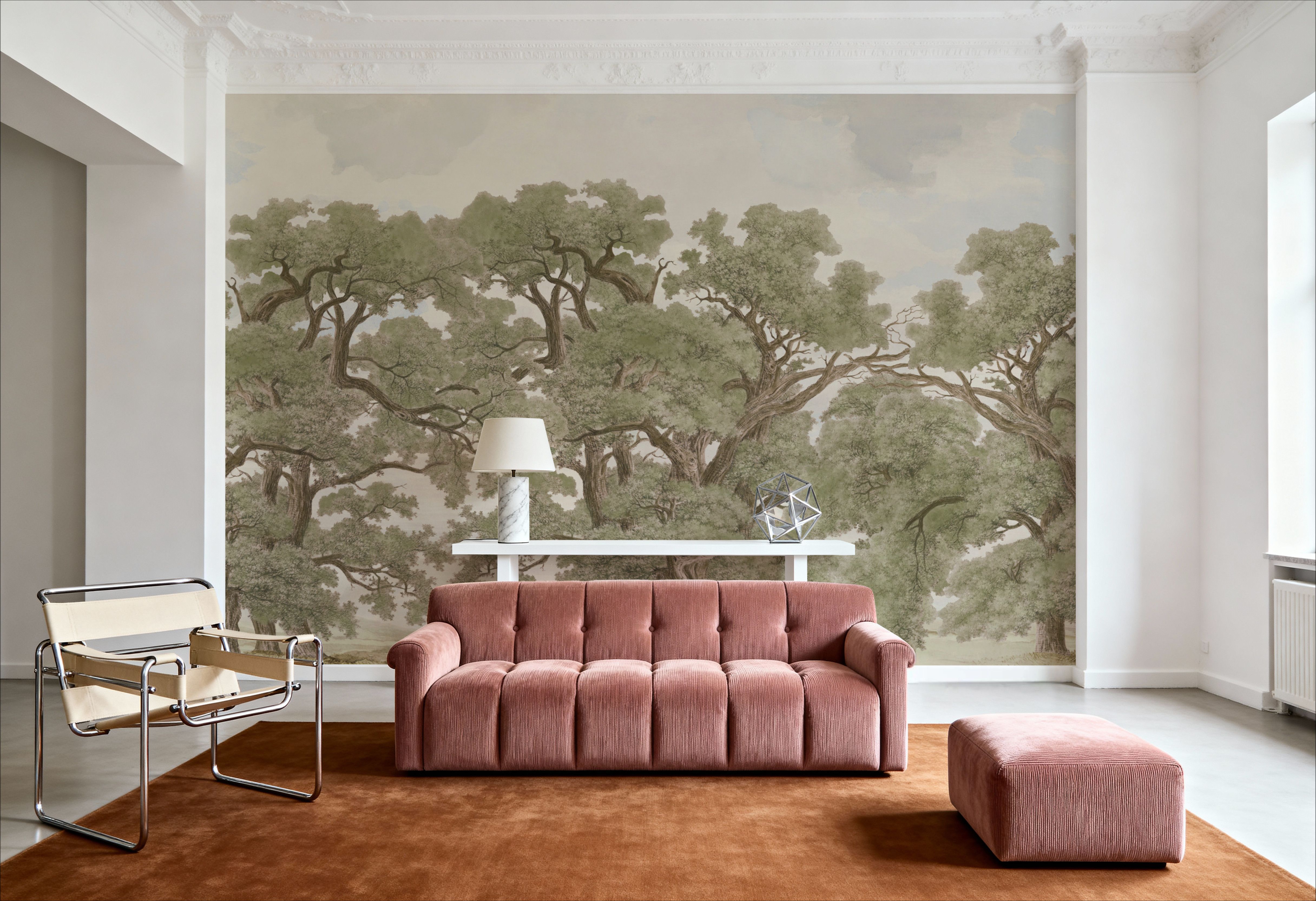 Oak Haven, Sage, Carte da parati