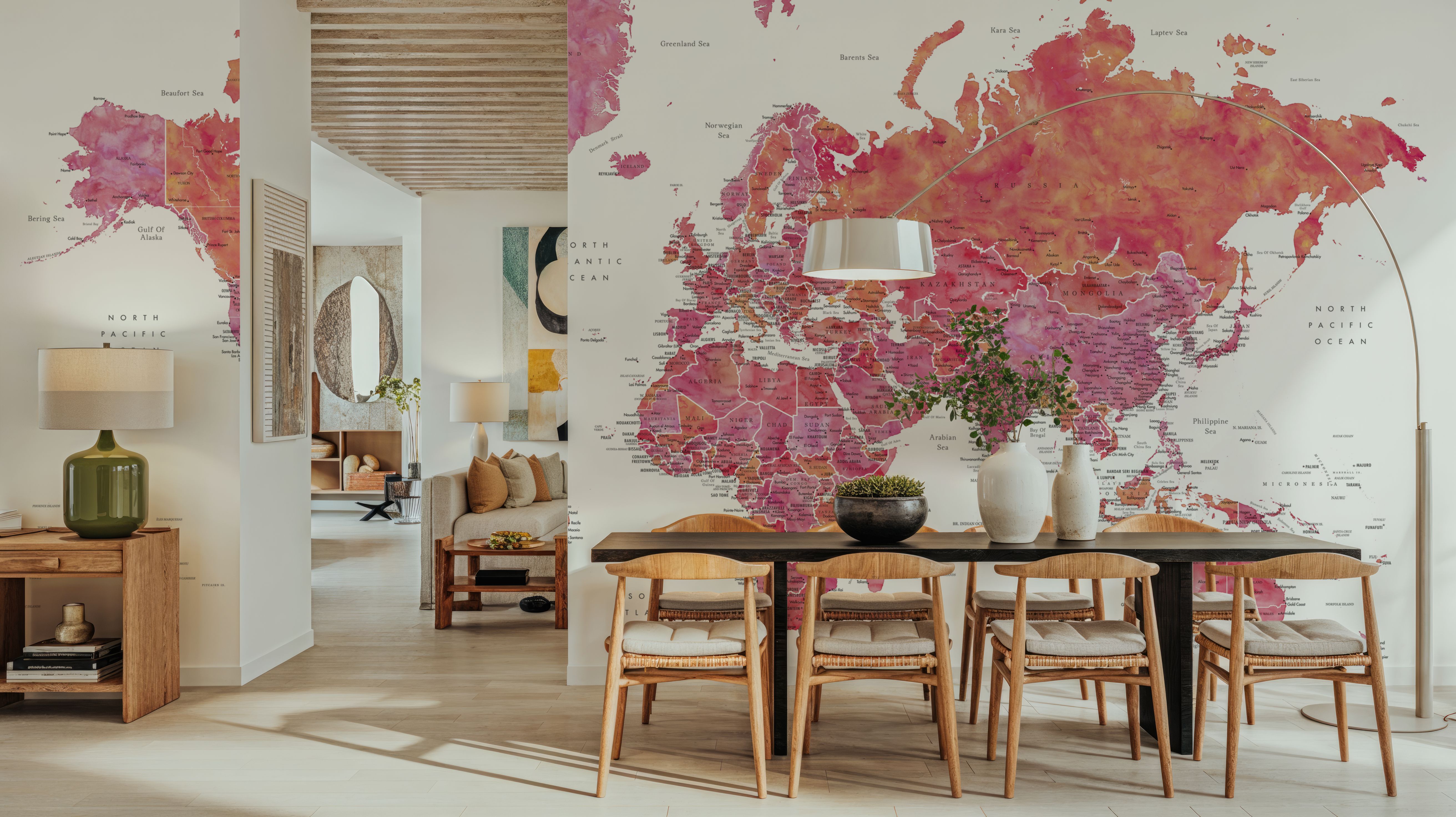 World Map Cities - Tatiana