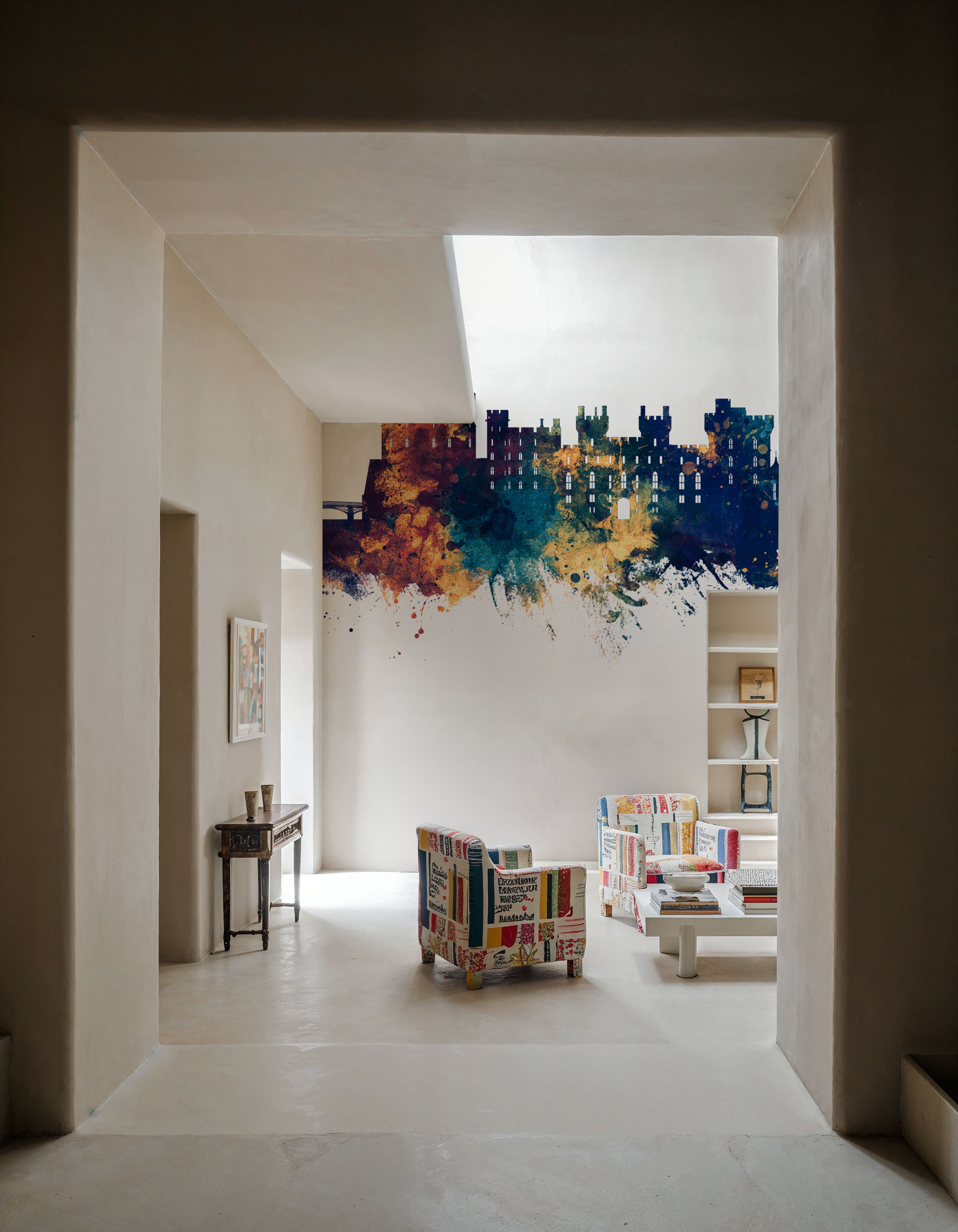 Windsor England Skyline Blue & Bronze