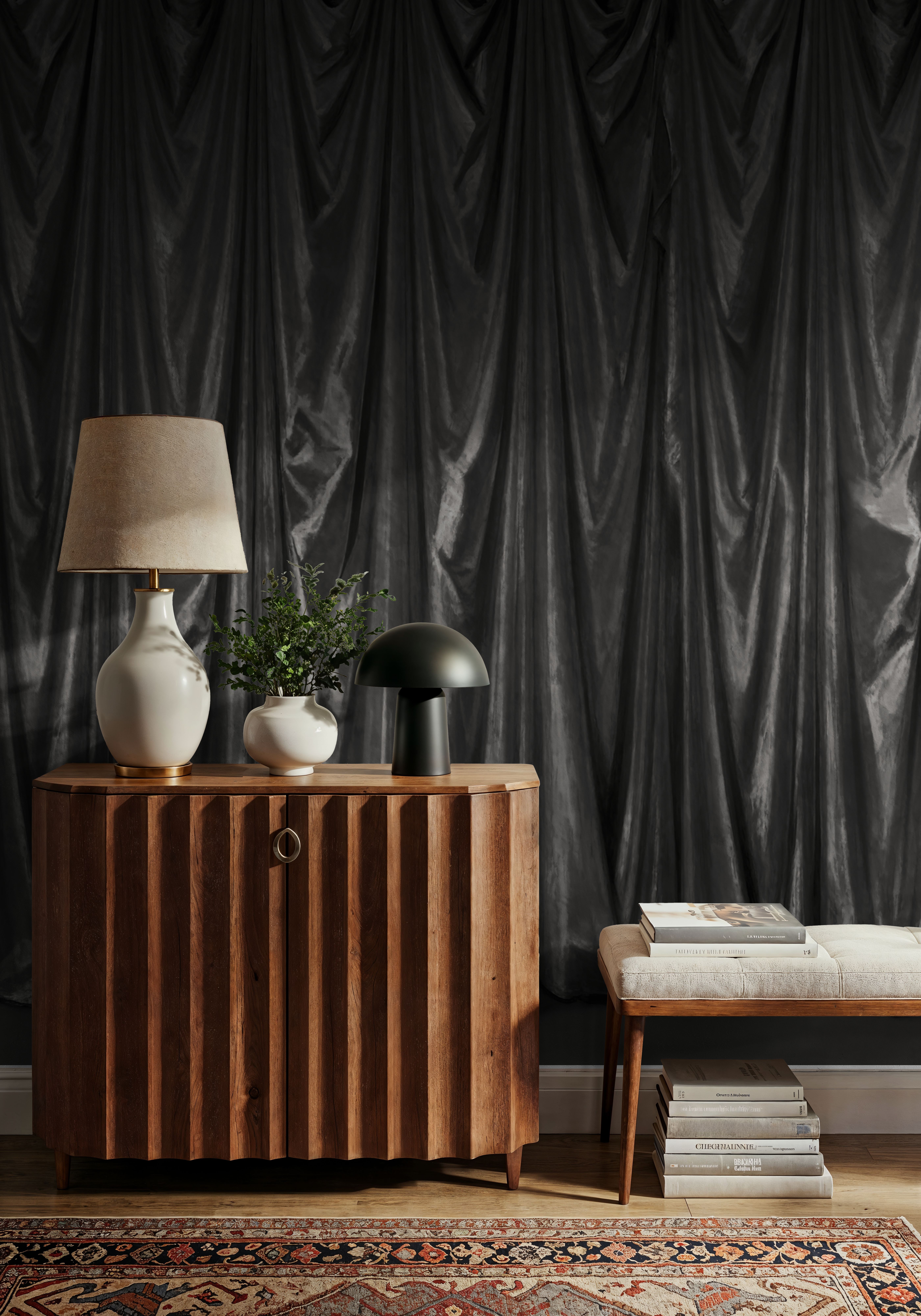 Medici Drapes, Graphite