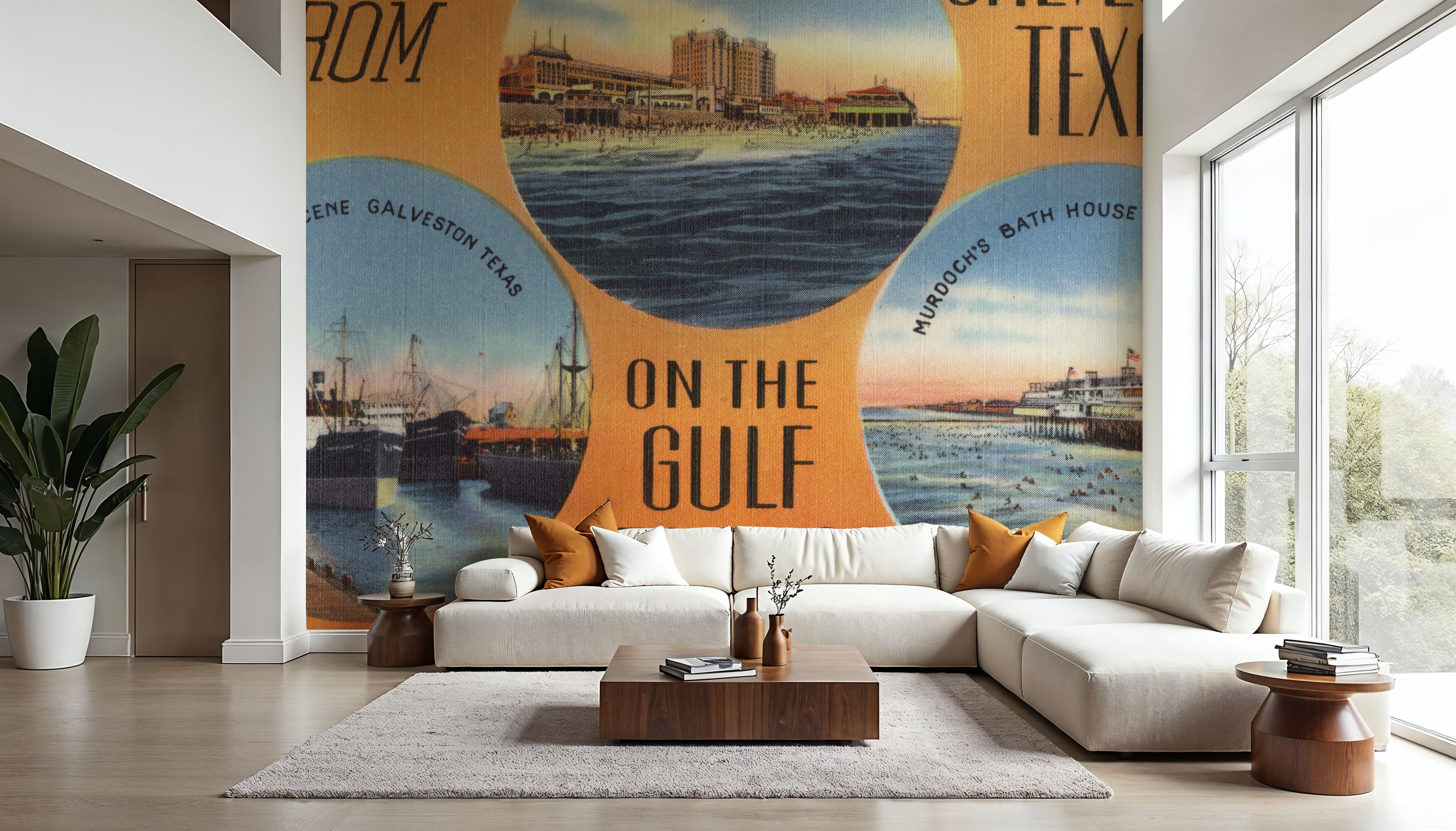 Greetings from the Gulf of Mexico - Screenprint Postcard