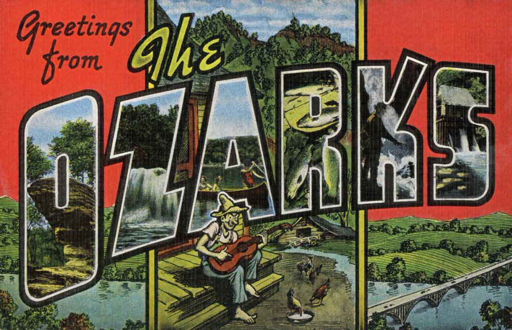 Greetings from The Ozarks - Screenprint Postcard