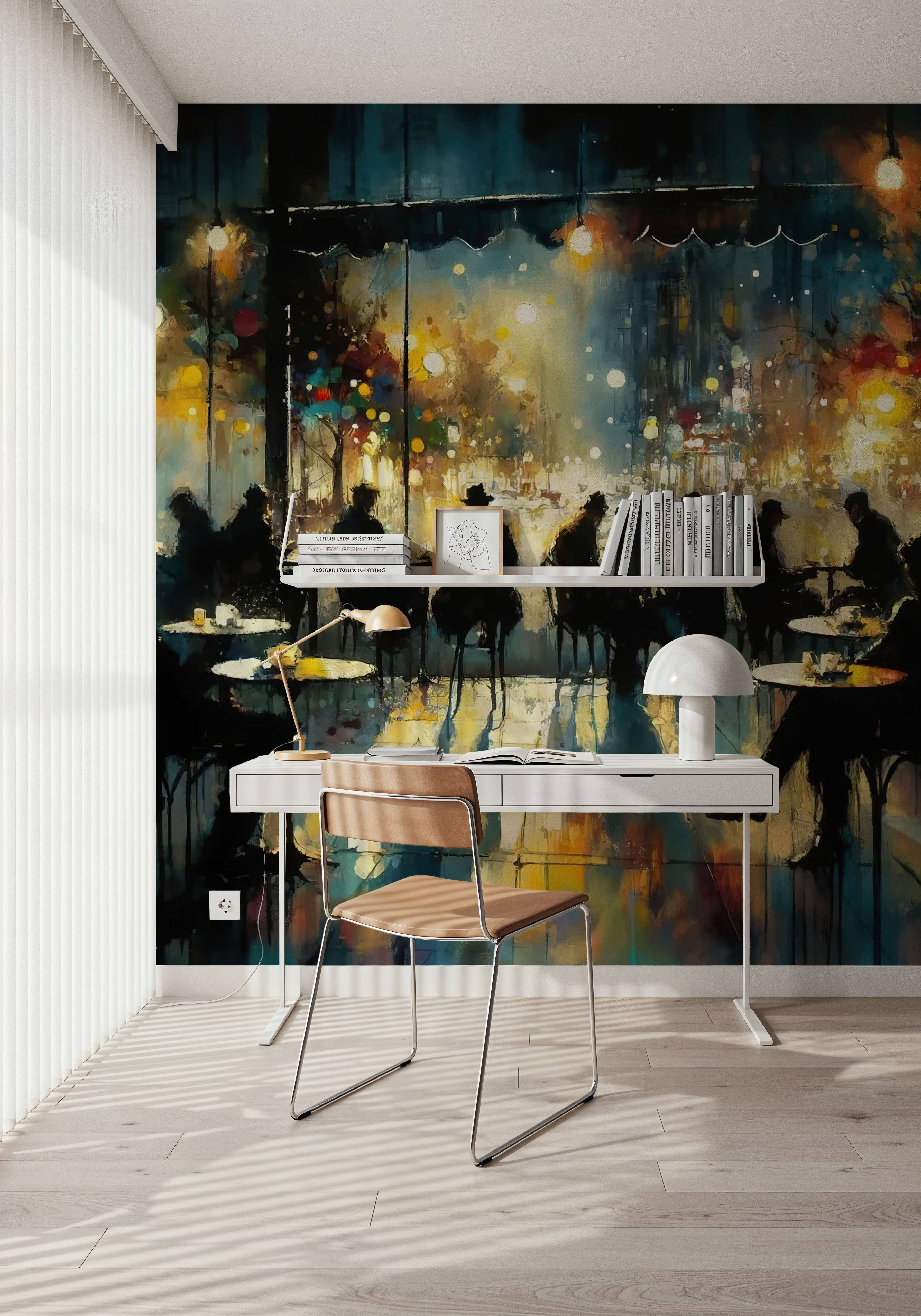 Whispers of Light in a Watercolor Night