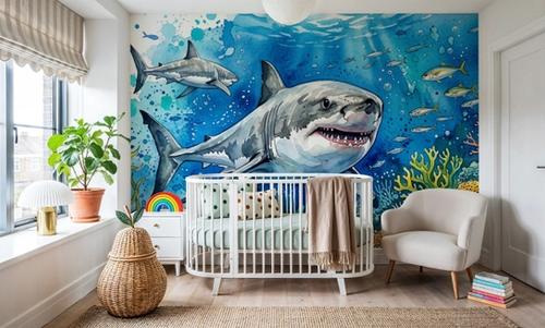 White Shark 2 - Watercolor Predators Series