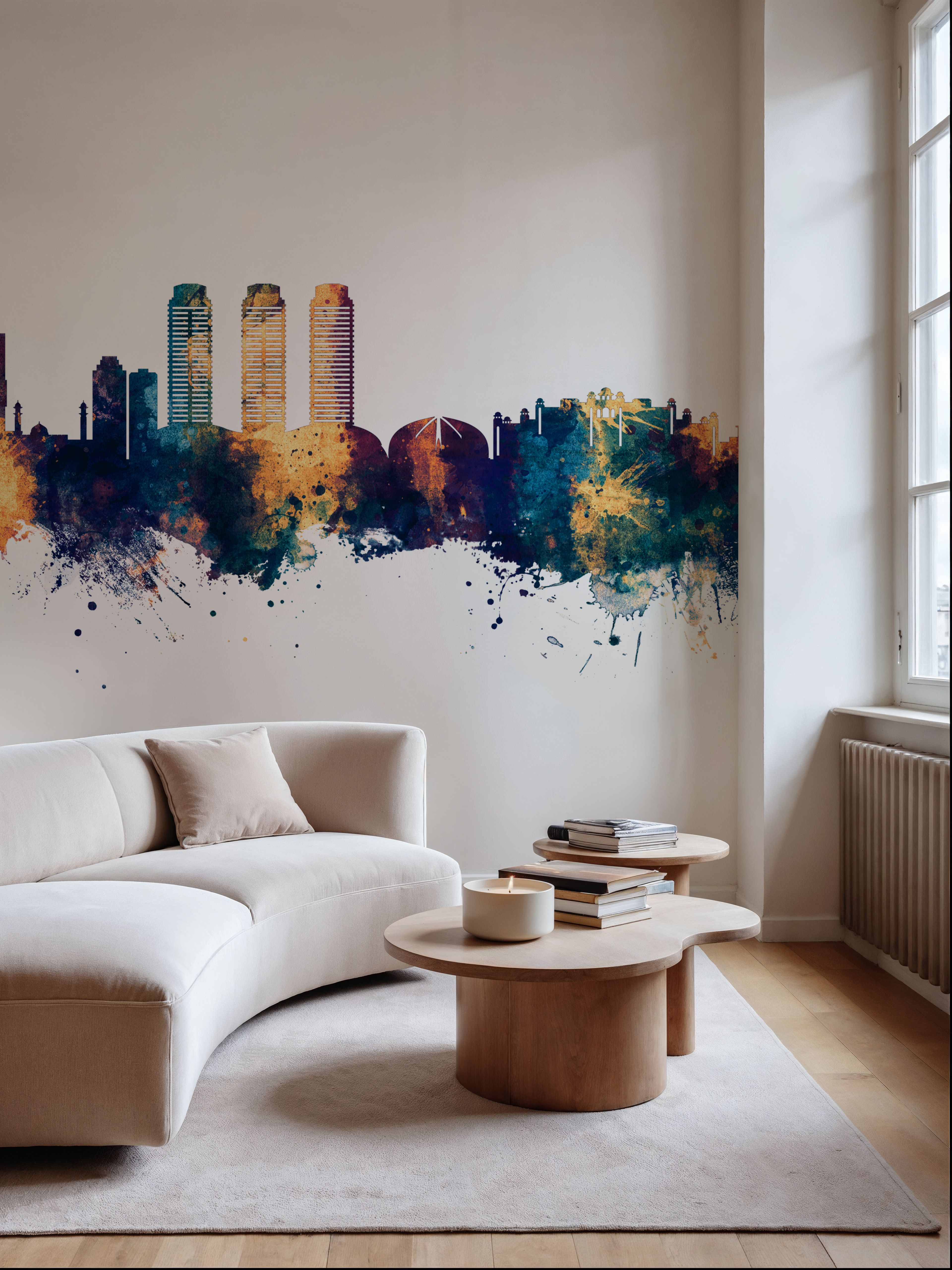 Islamabad Pakistan Skyline Blue & Bronze