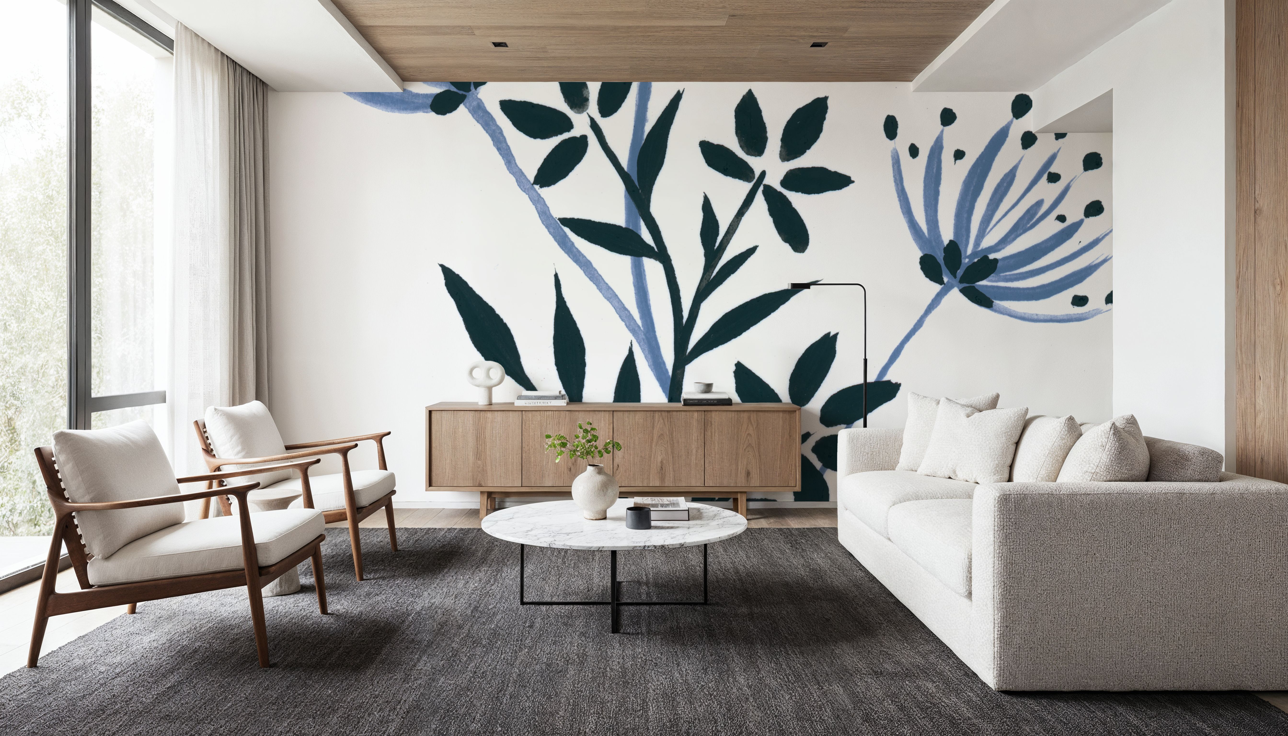 French Country Botanicals II, Wallpaper