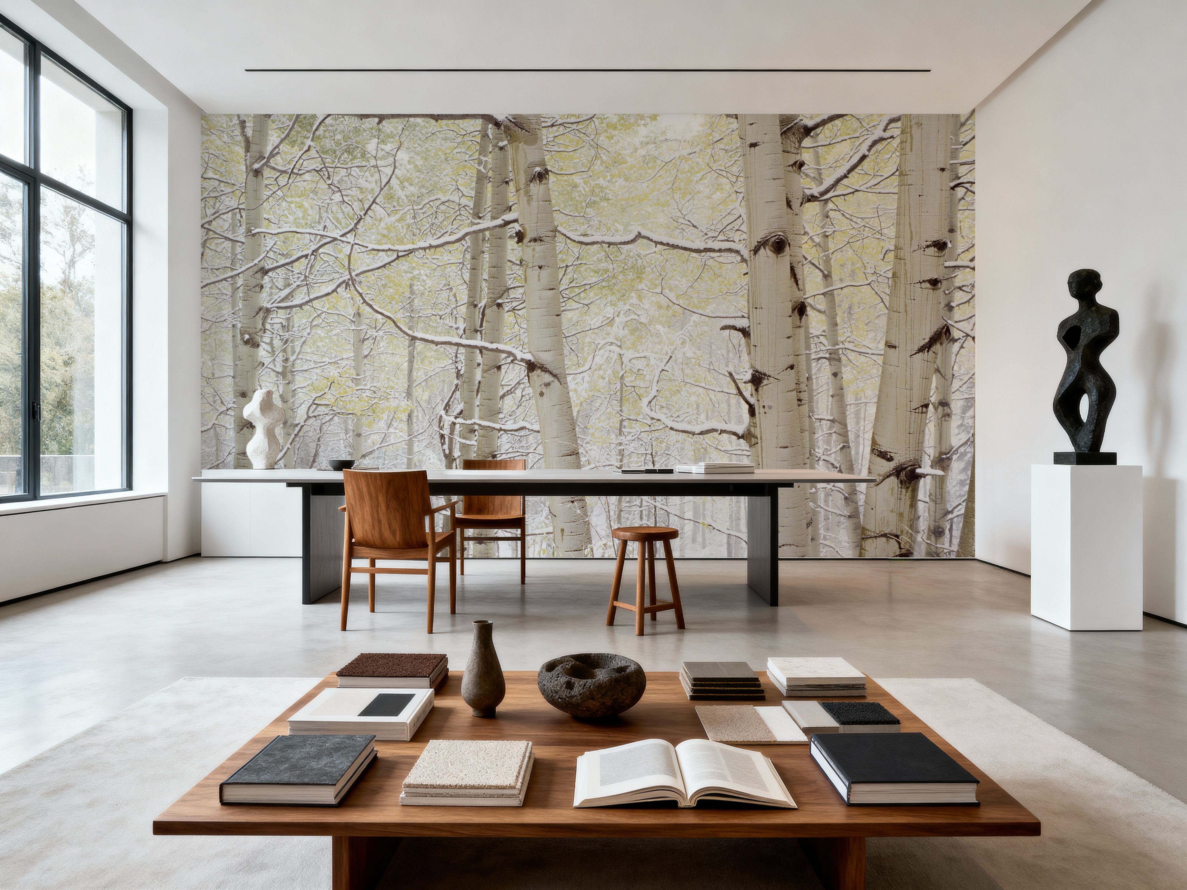 Winter Birch Forest