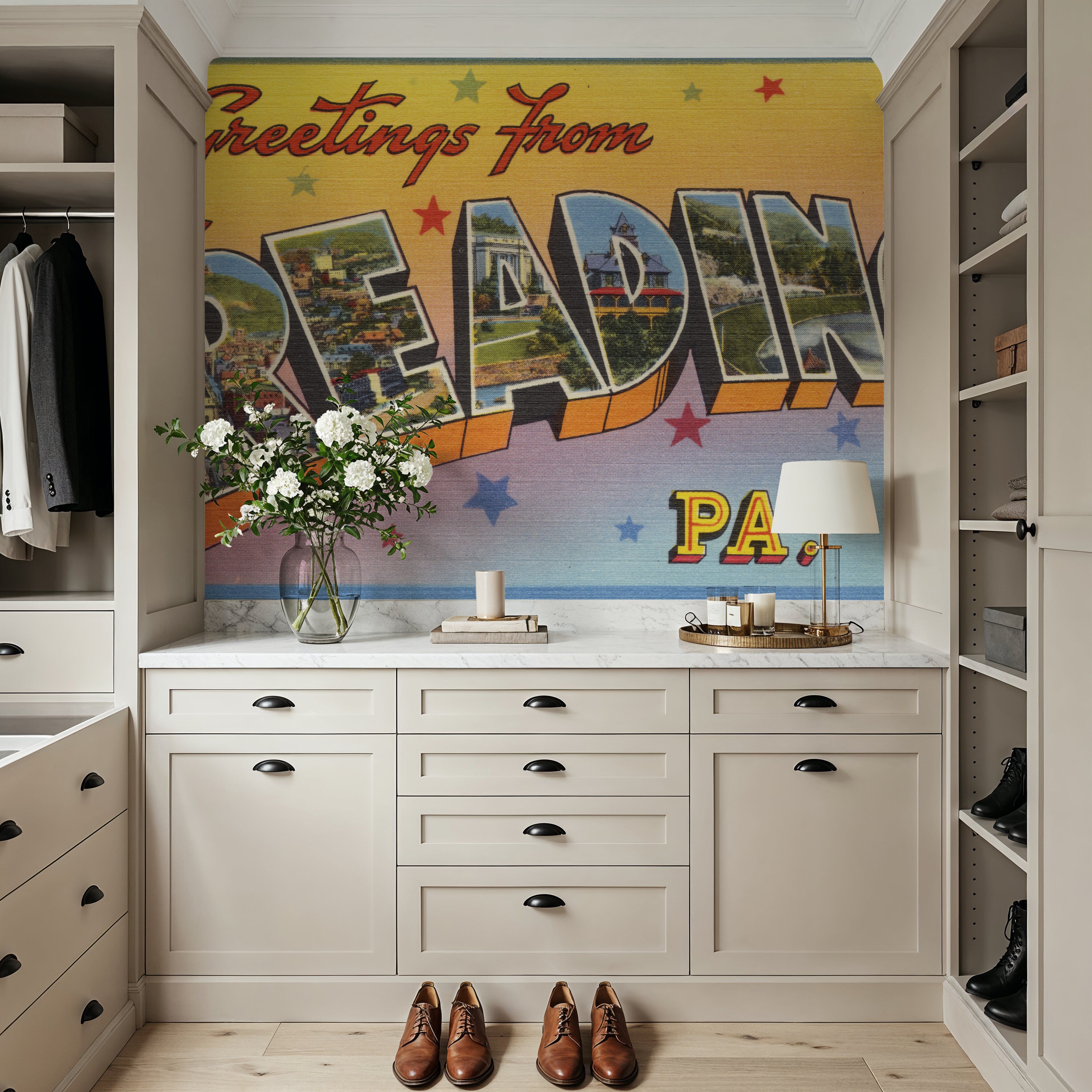 Greetings from Reading - Screenprint Postcard