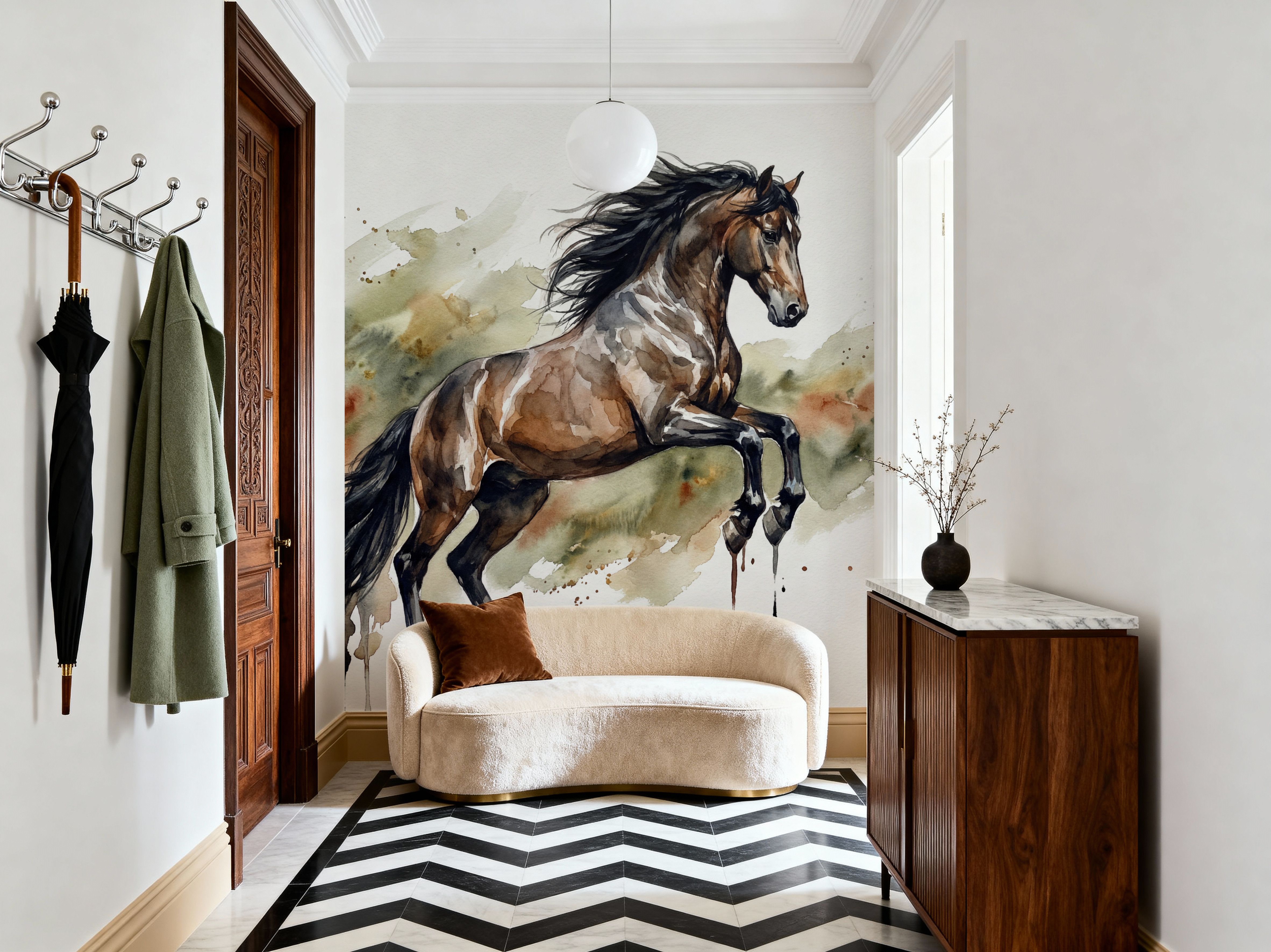 Powerful Horse II - Watercolor Spirit Animals Series