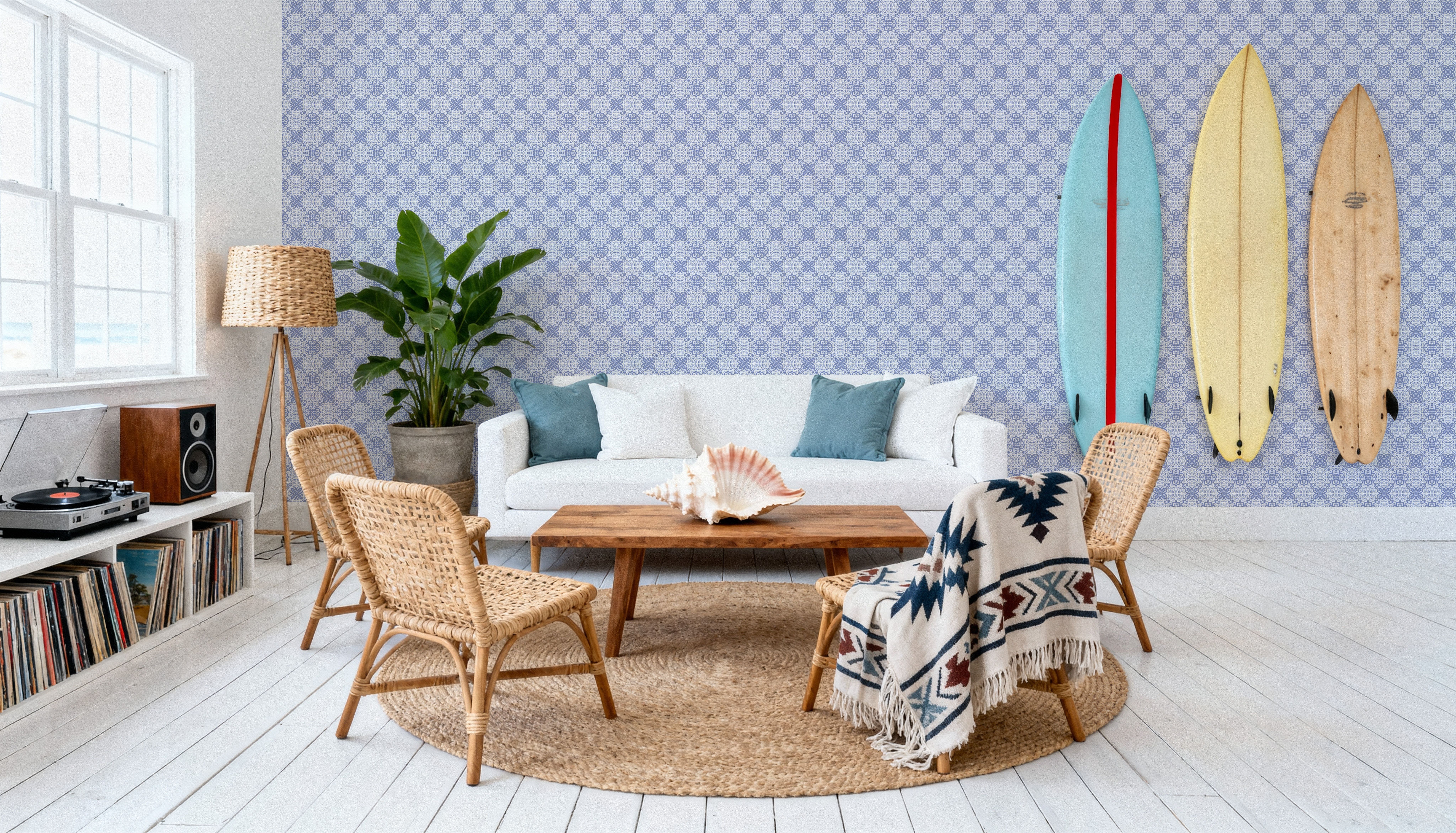 Italian Tiles, Periwinkle