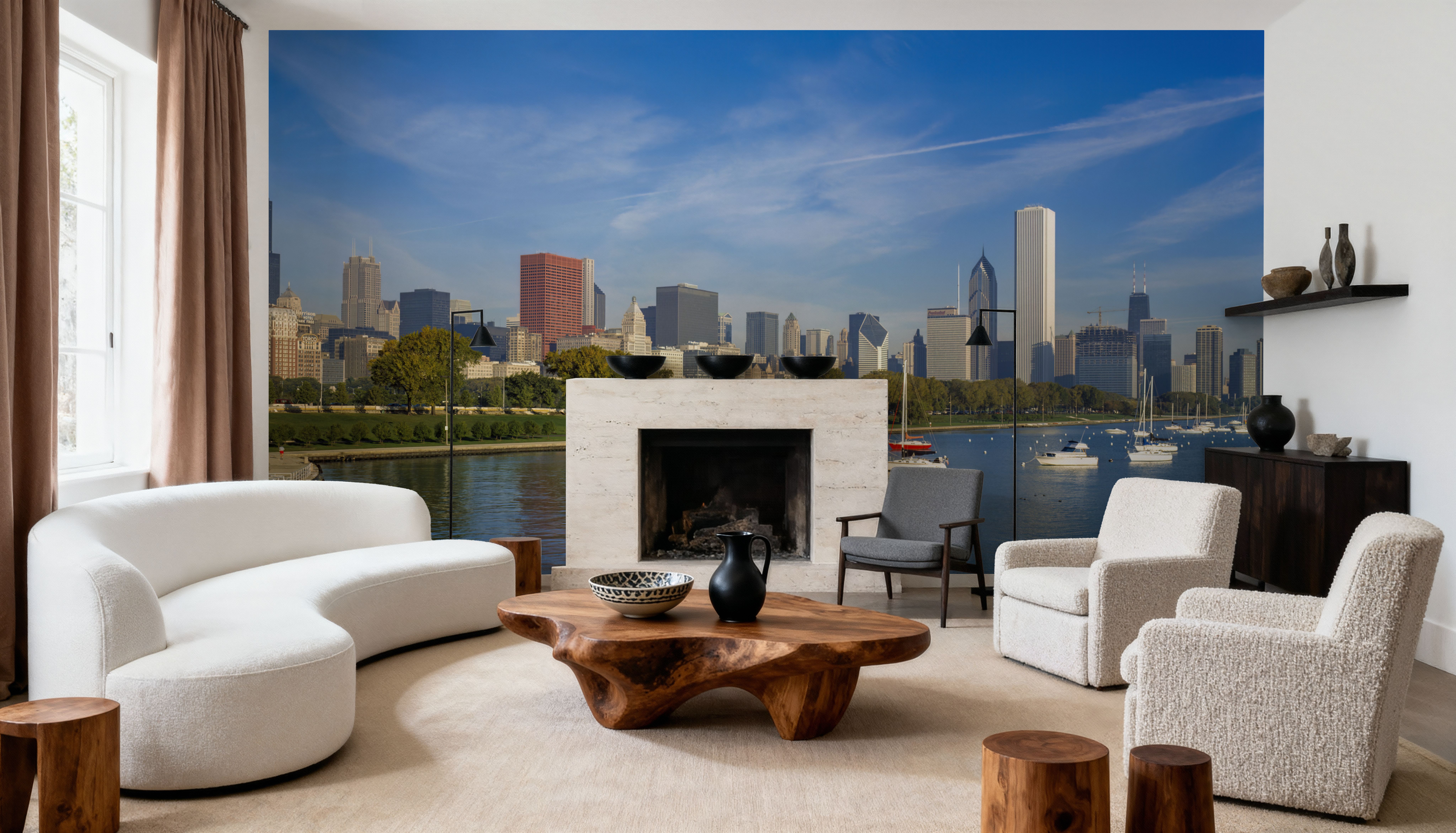 Chicago Harbor Skyline