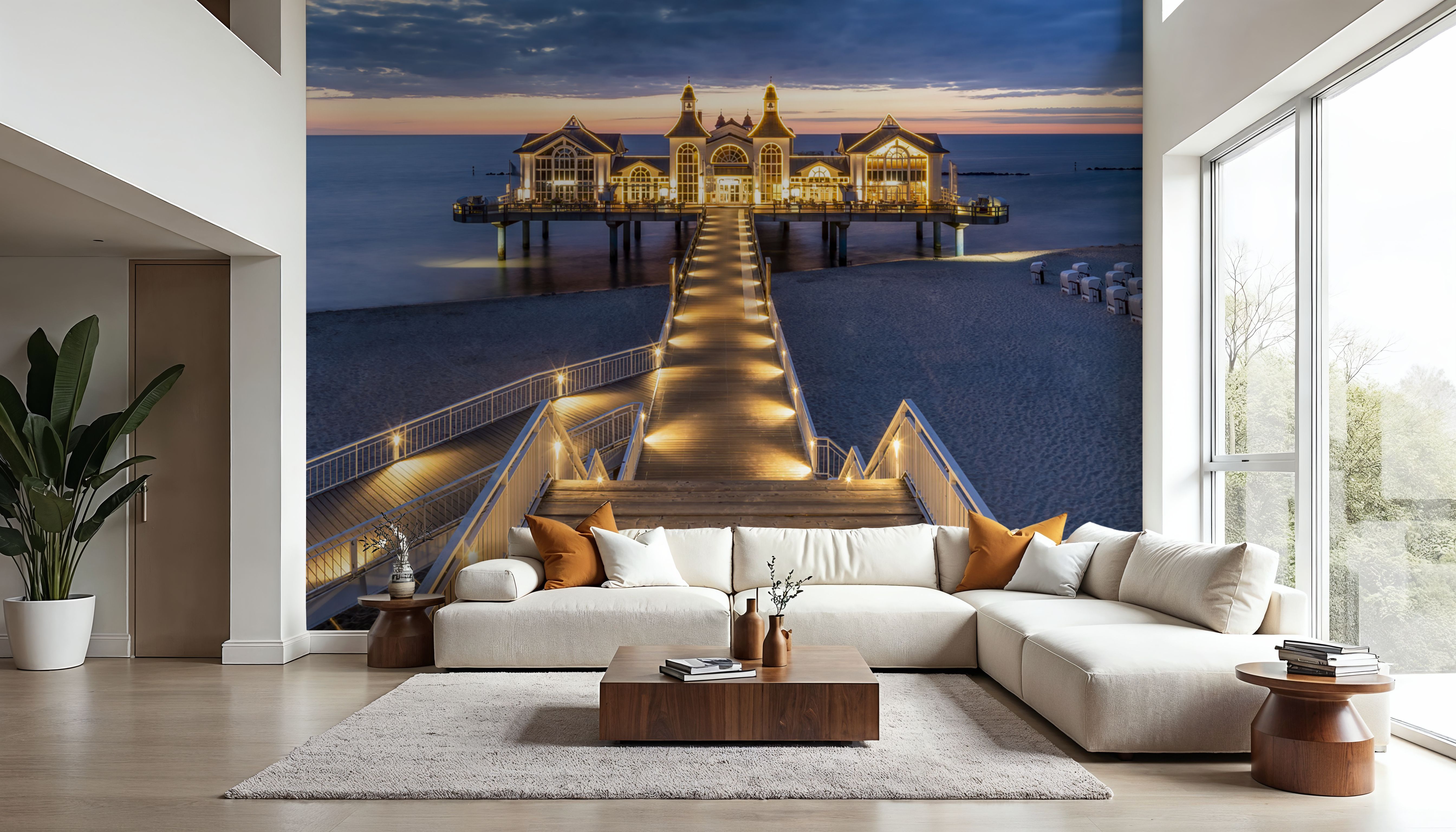 Sellin Pier at Night Panorama