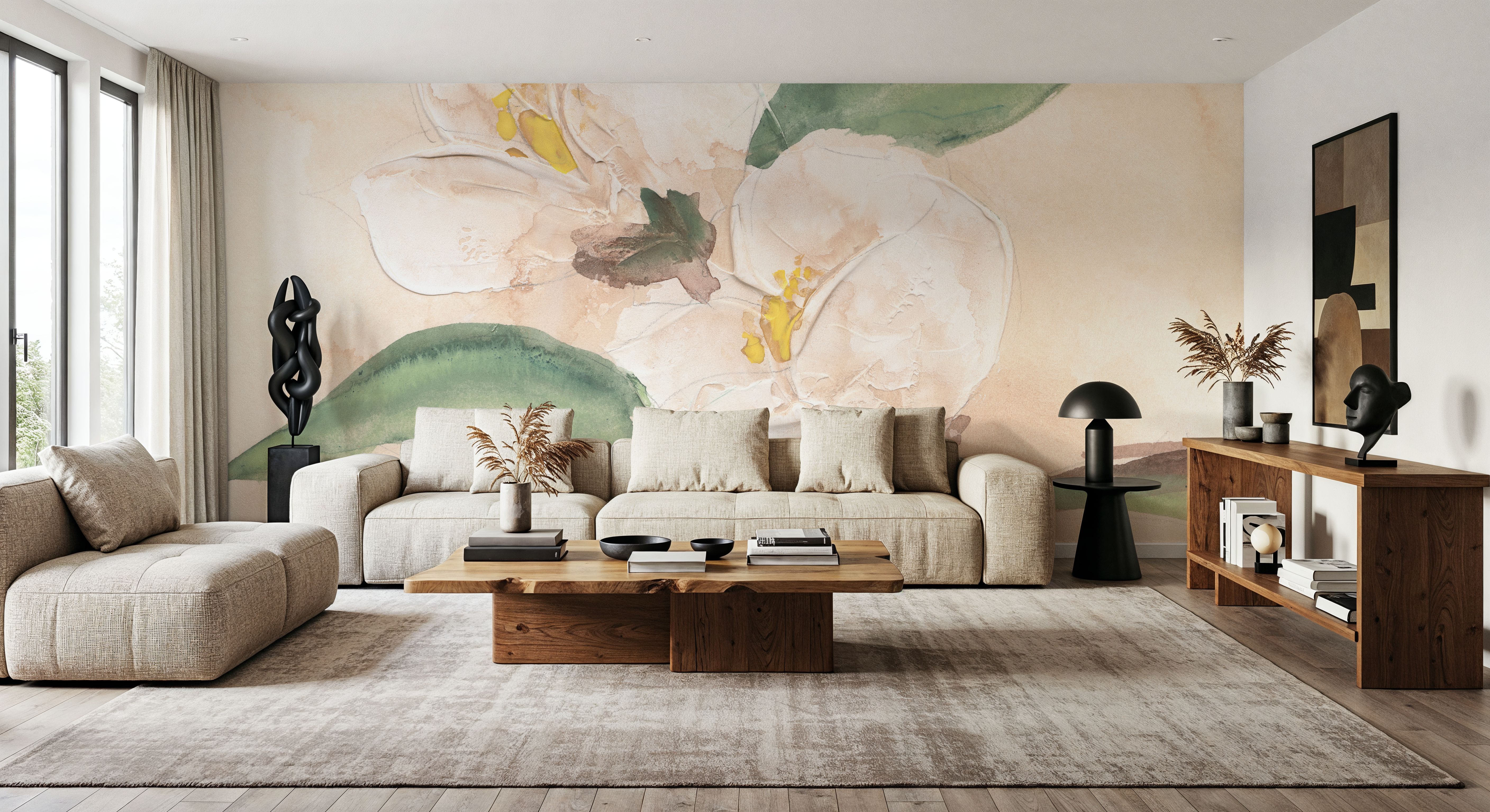 Dimensional Magnolia II, Papel pintado