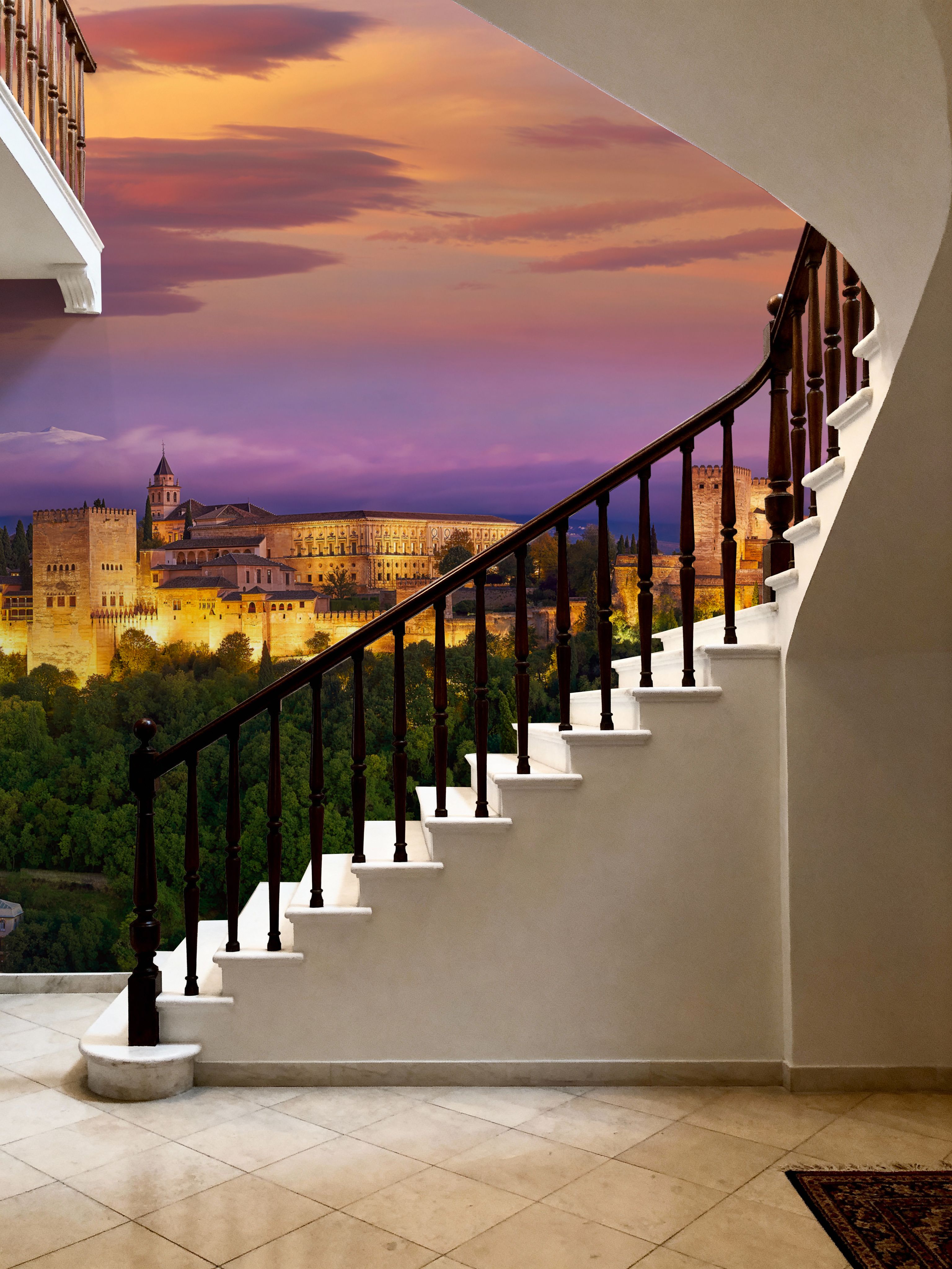 Mountain Fortress Twilight