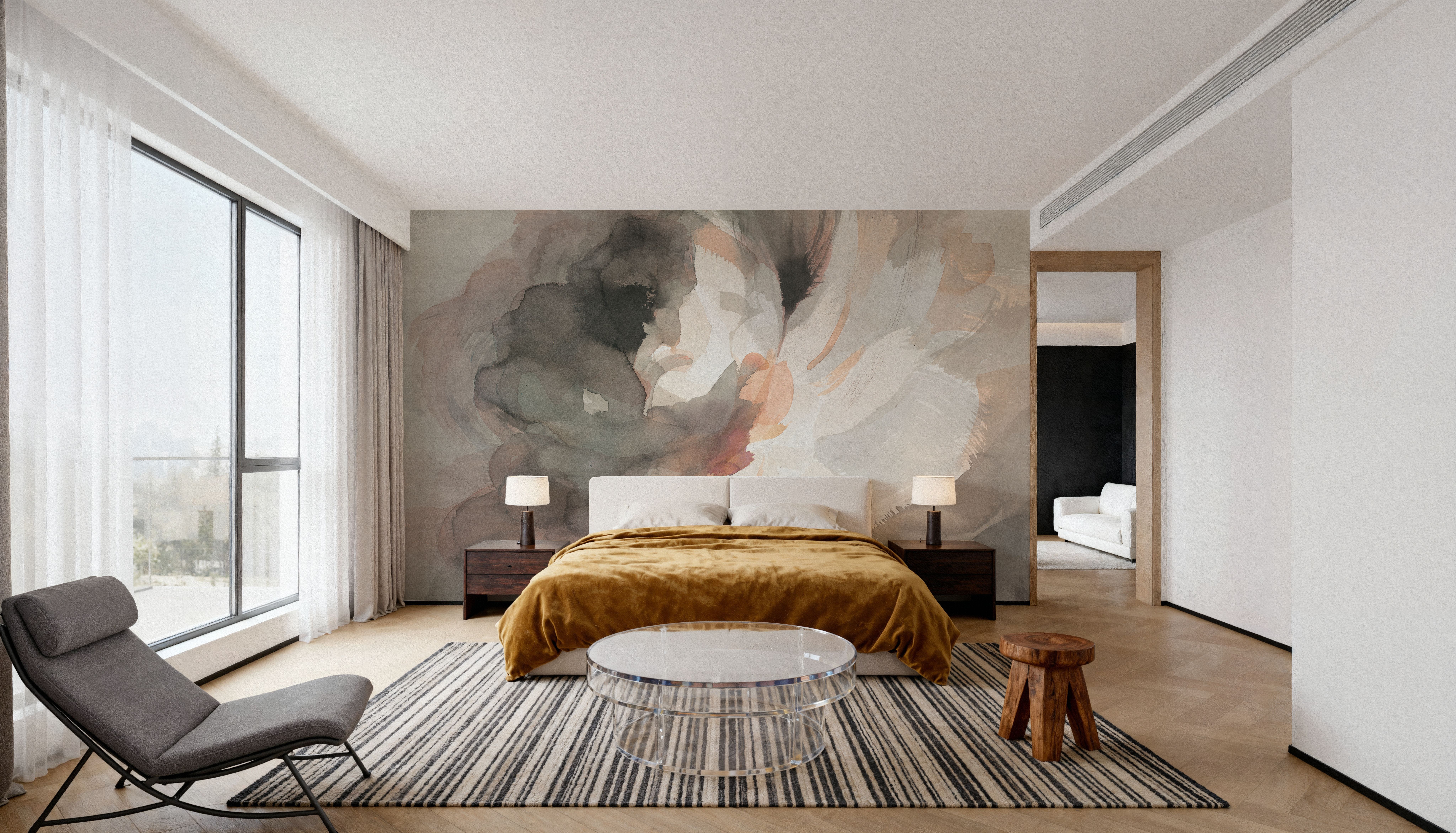 Abstract Peony, Wallpaper