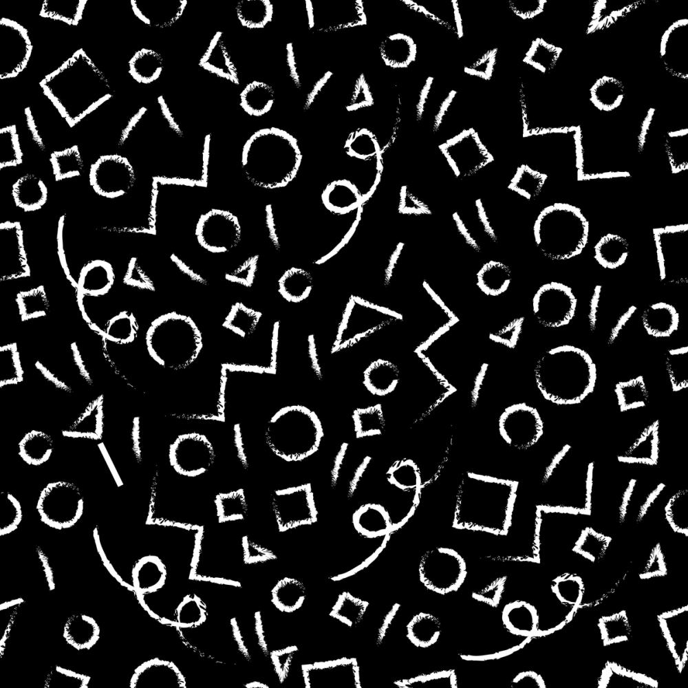 90's Confetti, Black