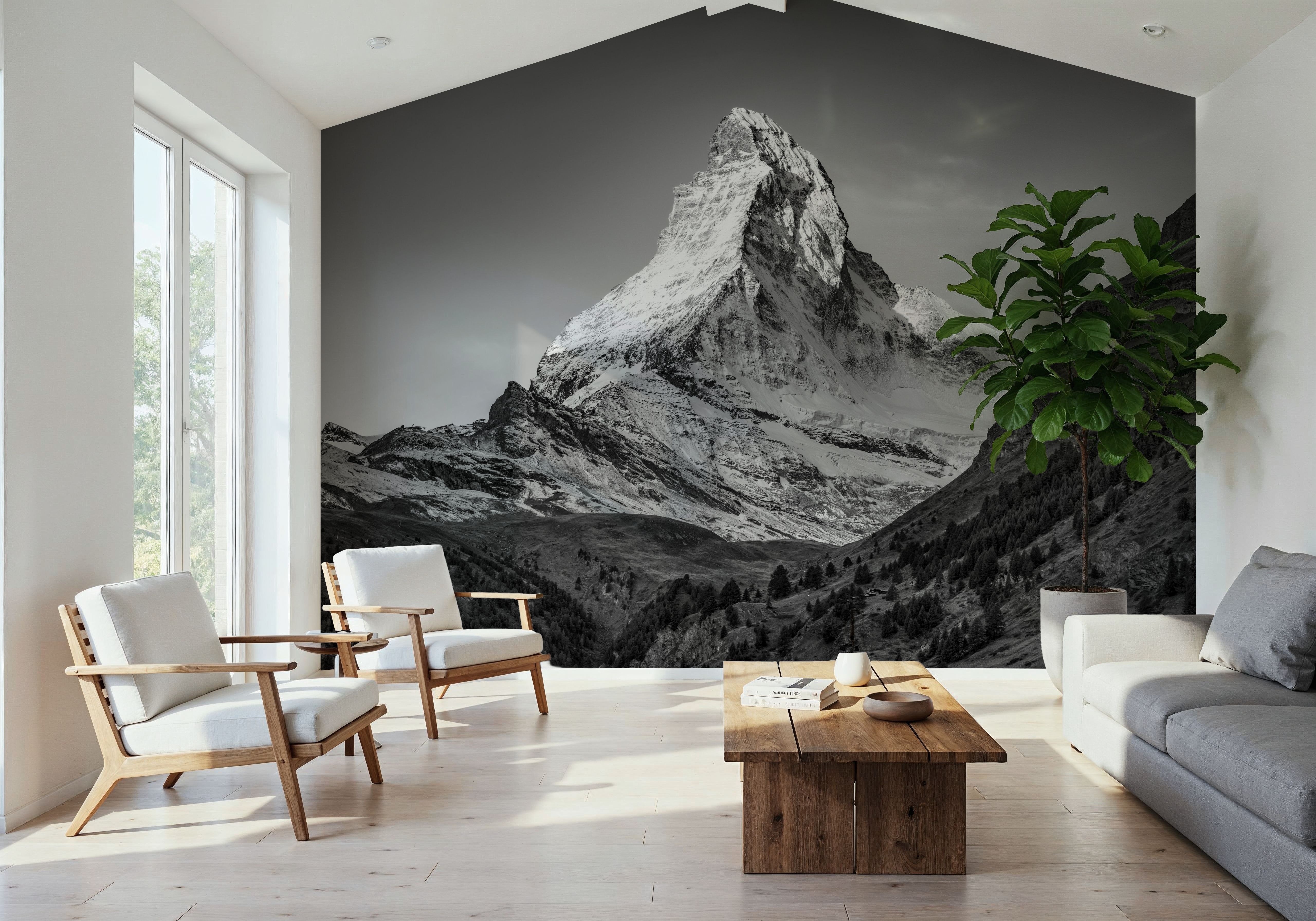 Peak Matterhorn BW, Wallpaper