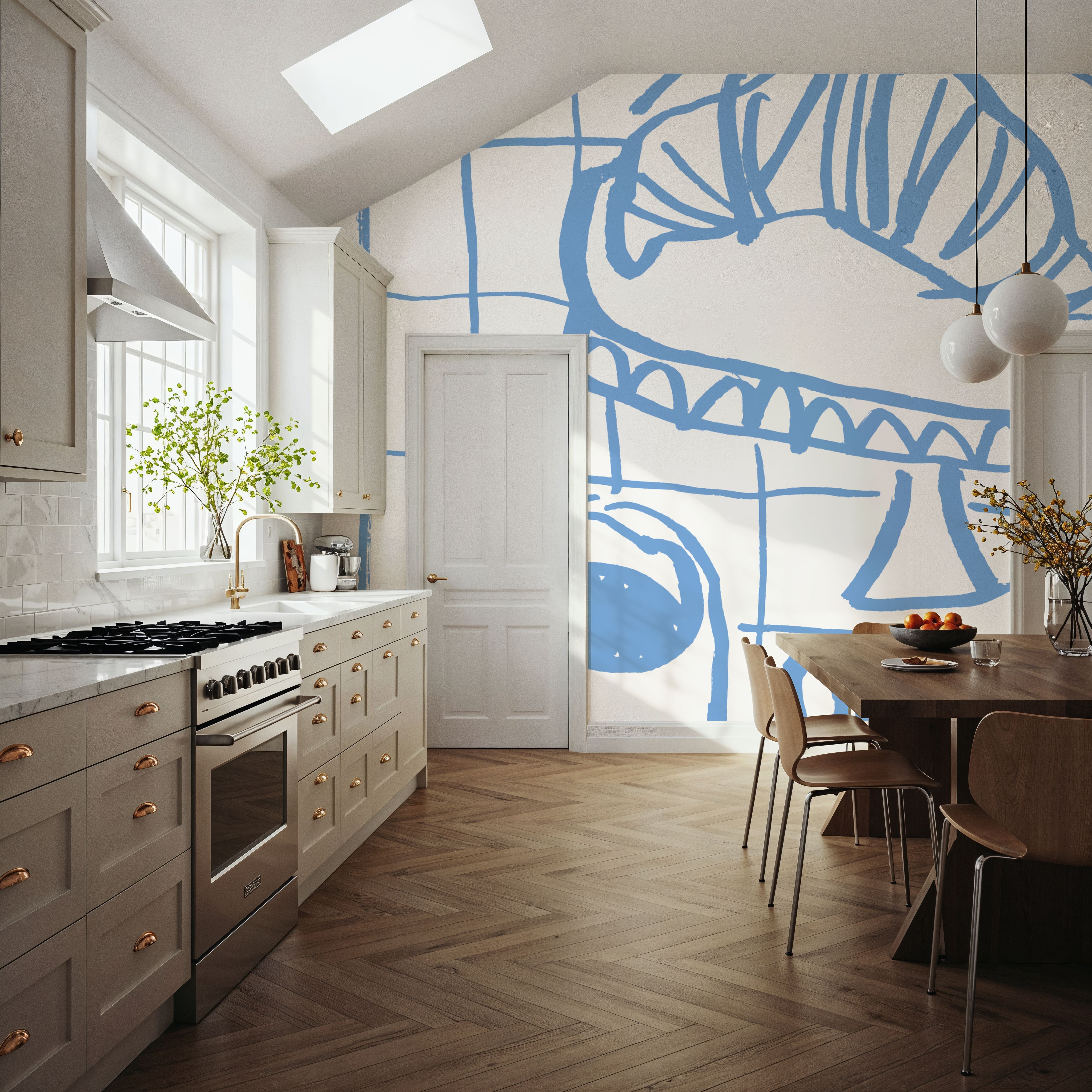 Breakfast Doodles IV White