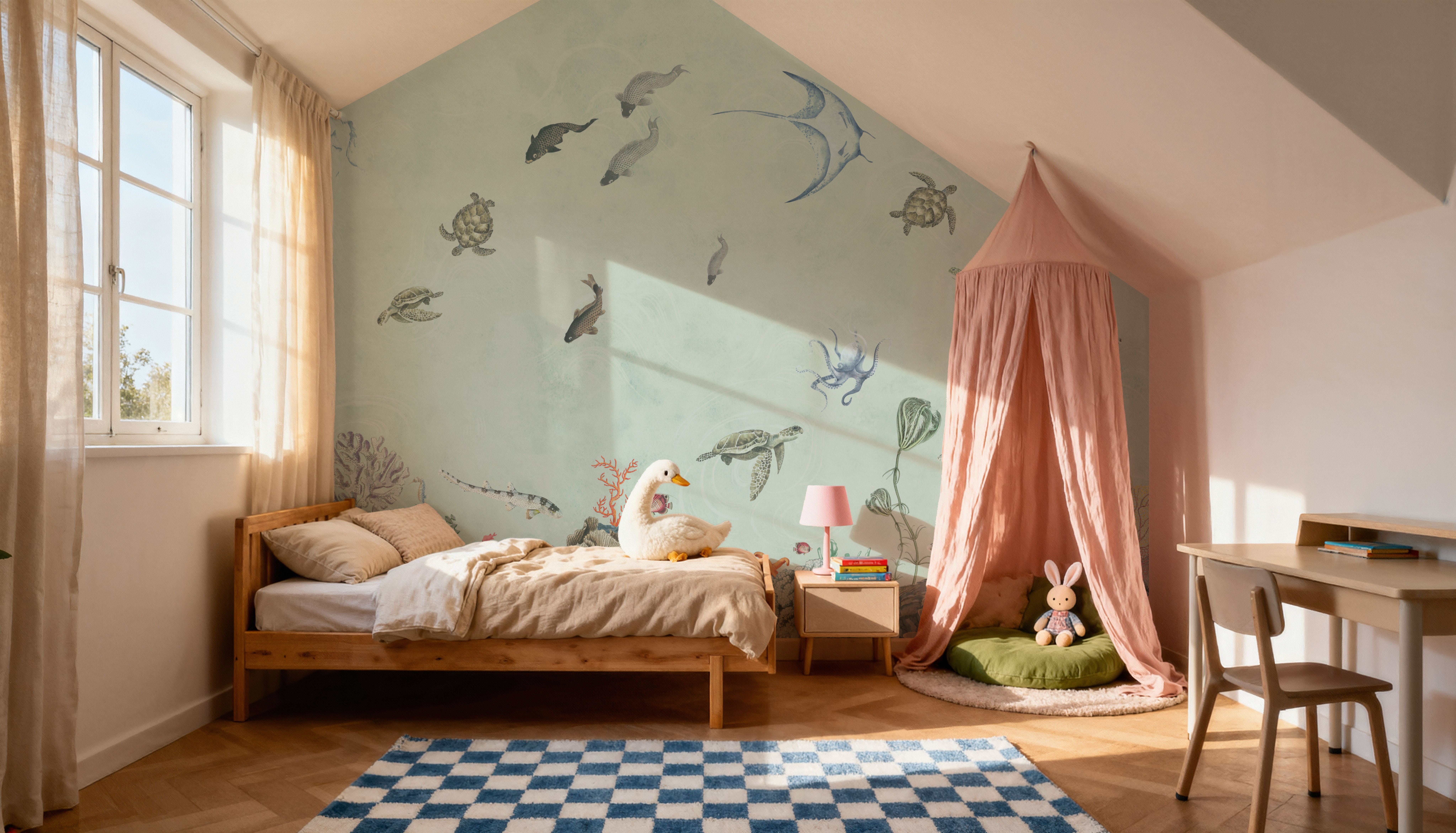 Great Reef, Seafoam, Papel de parede