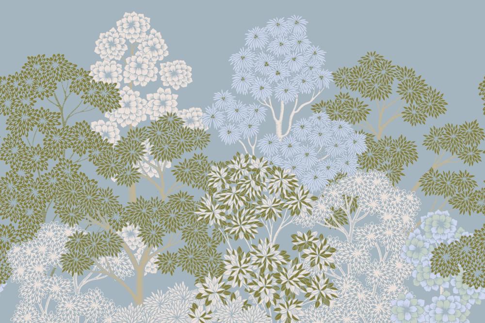 Overleaf Woodland, French Blue