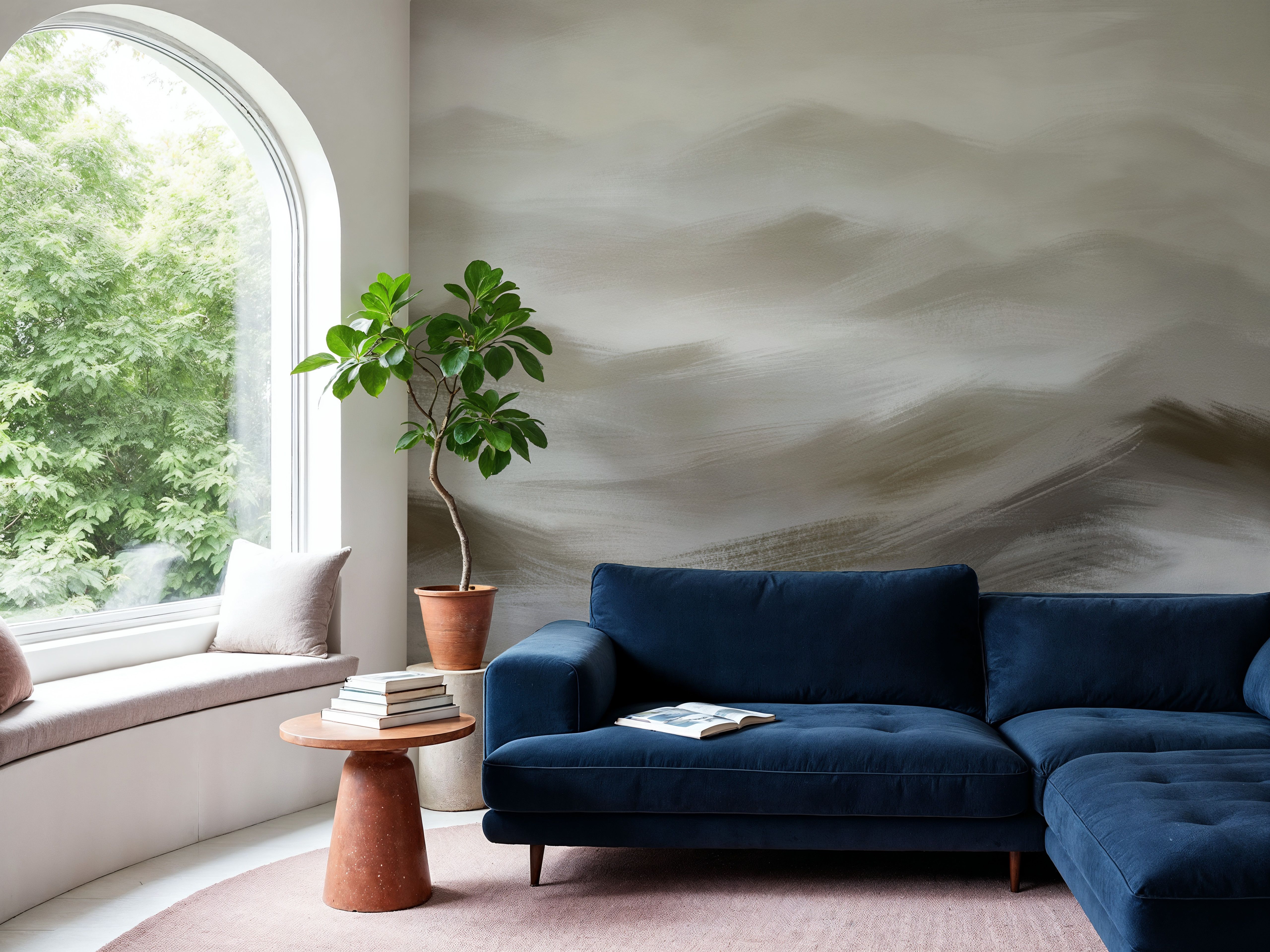 Foggy Mountains, Sepia