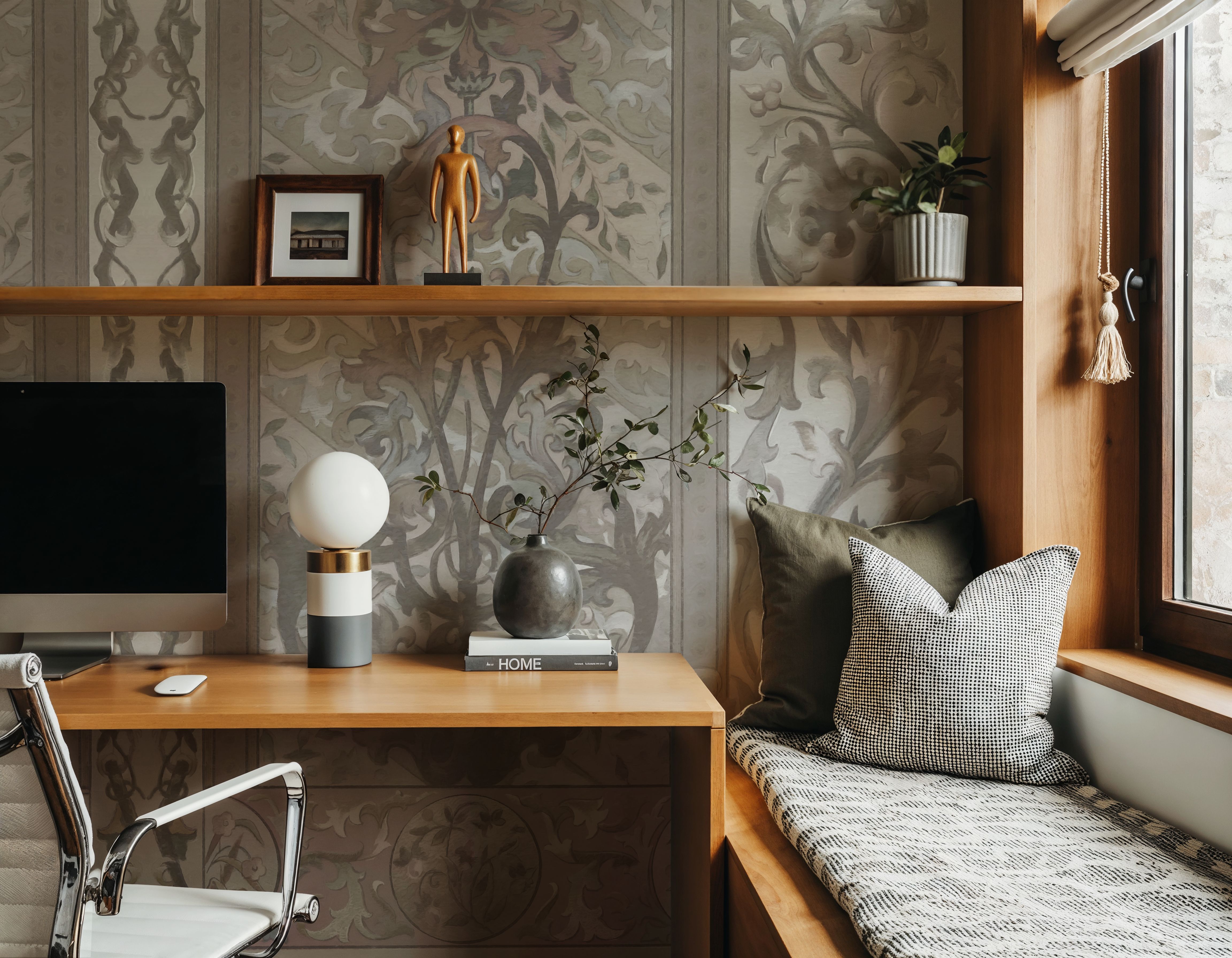 Plant Fantasy Ornament, Beige