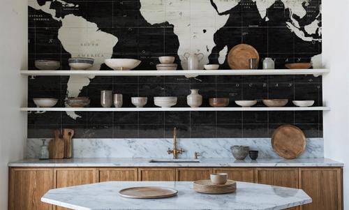 World Map Black