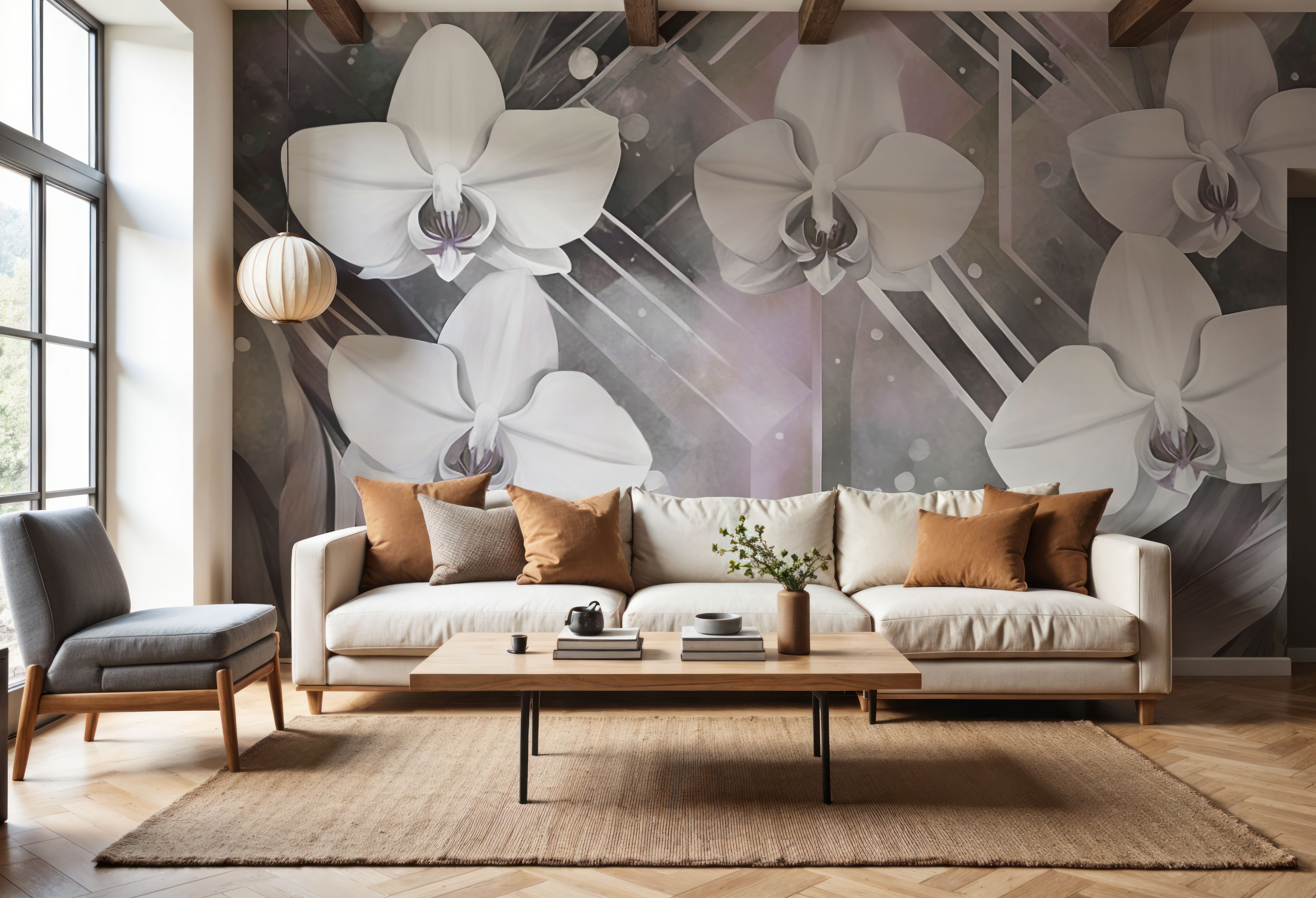 Geometry and Orchids Pink