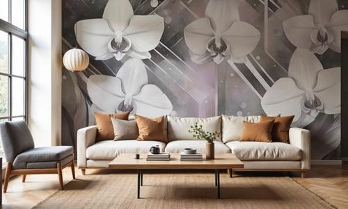 Geometry and Orchids Pink