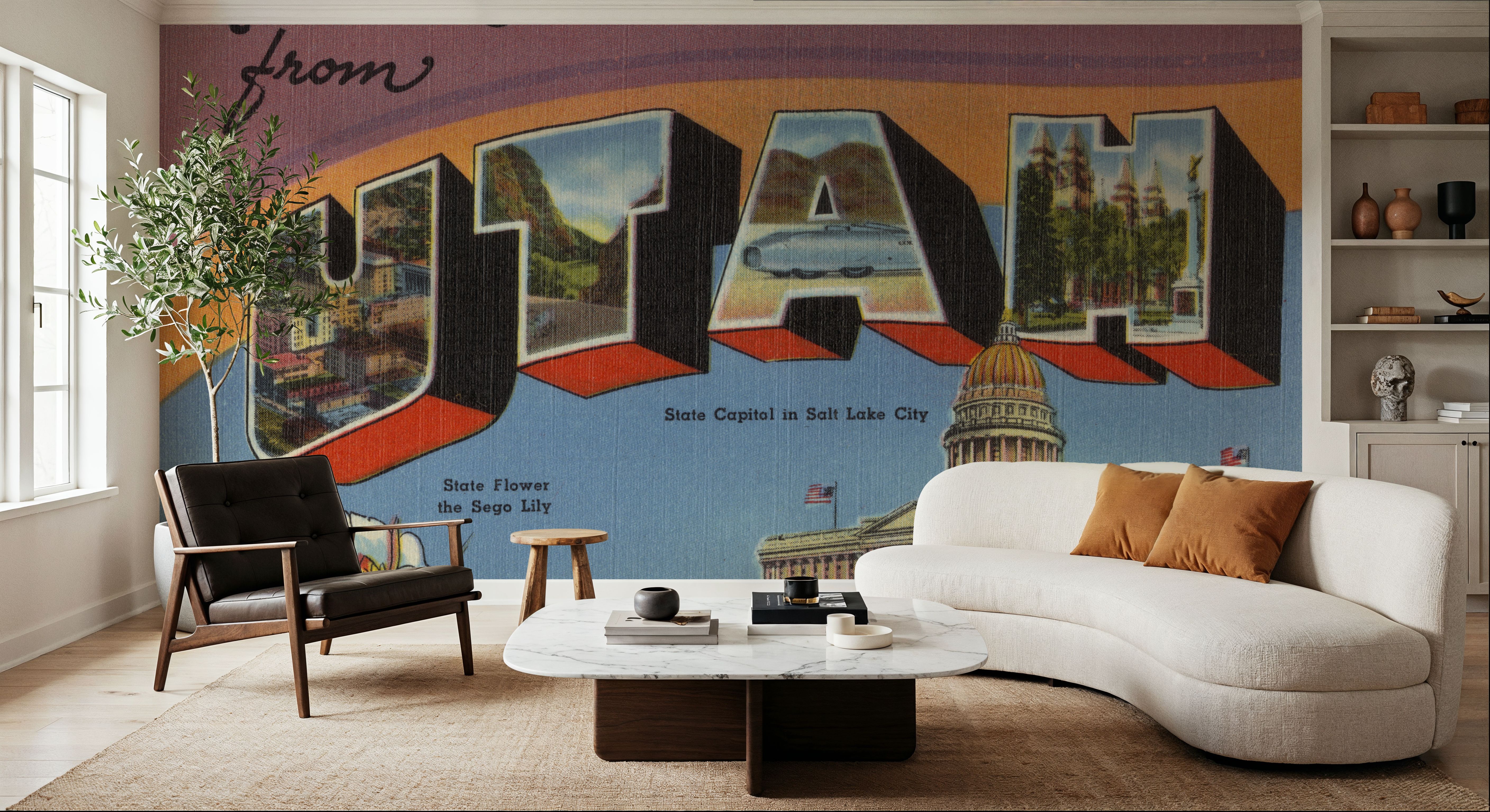 Greetings from Utah - Screenprint Postcard