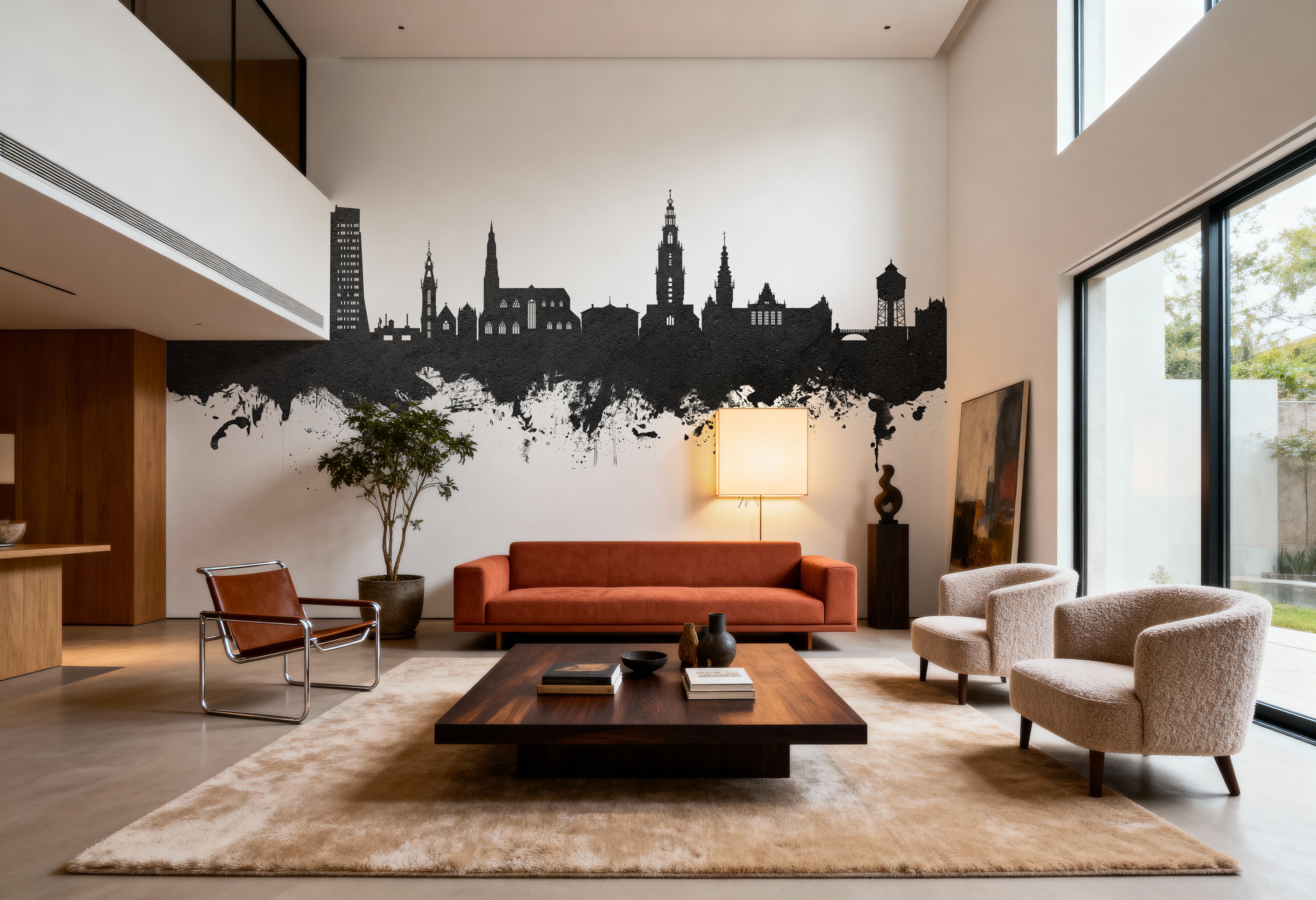 Groningen The Netherlands Skyline , Behang