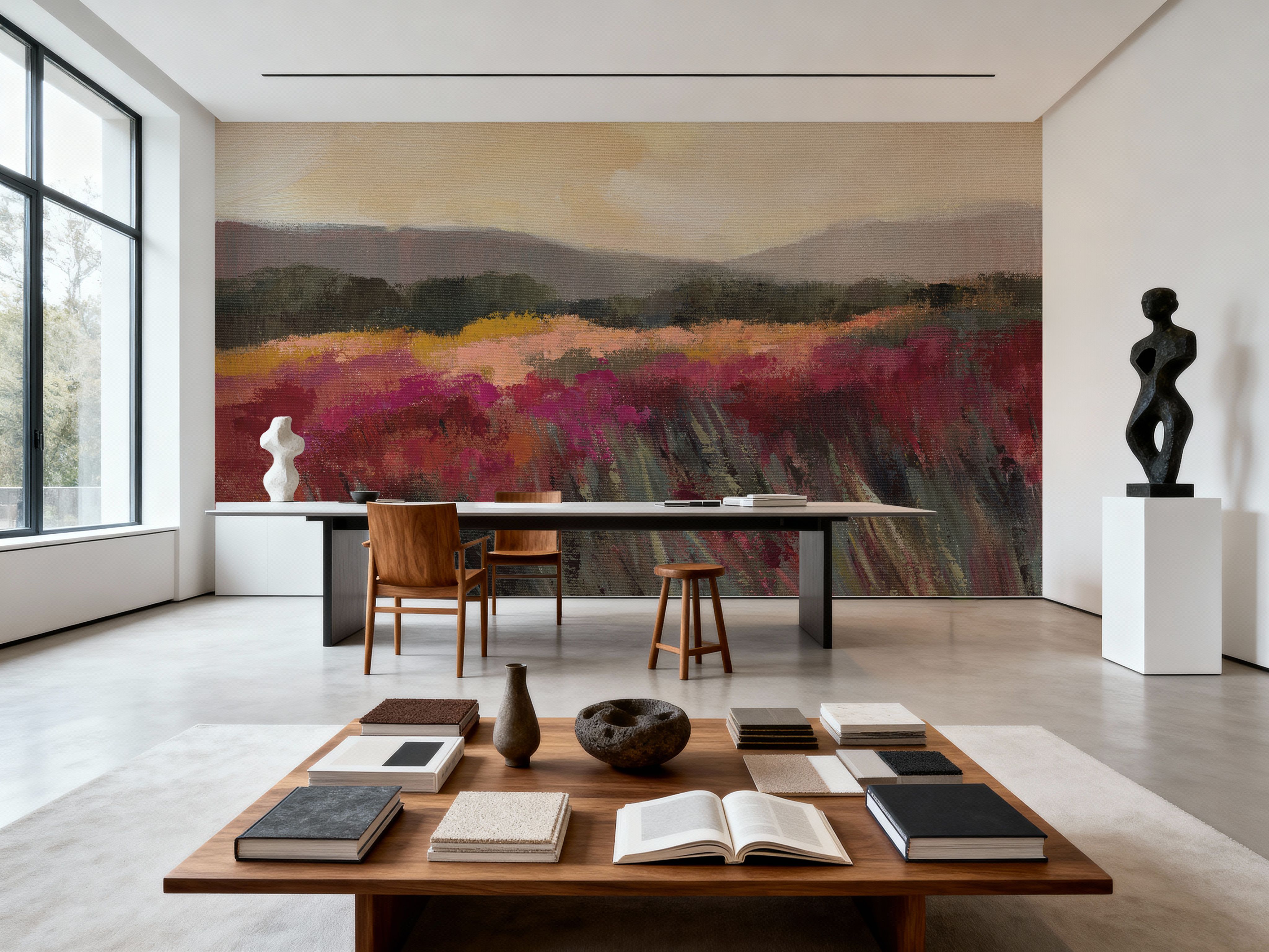 Coral and Magenta Meadow