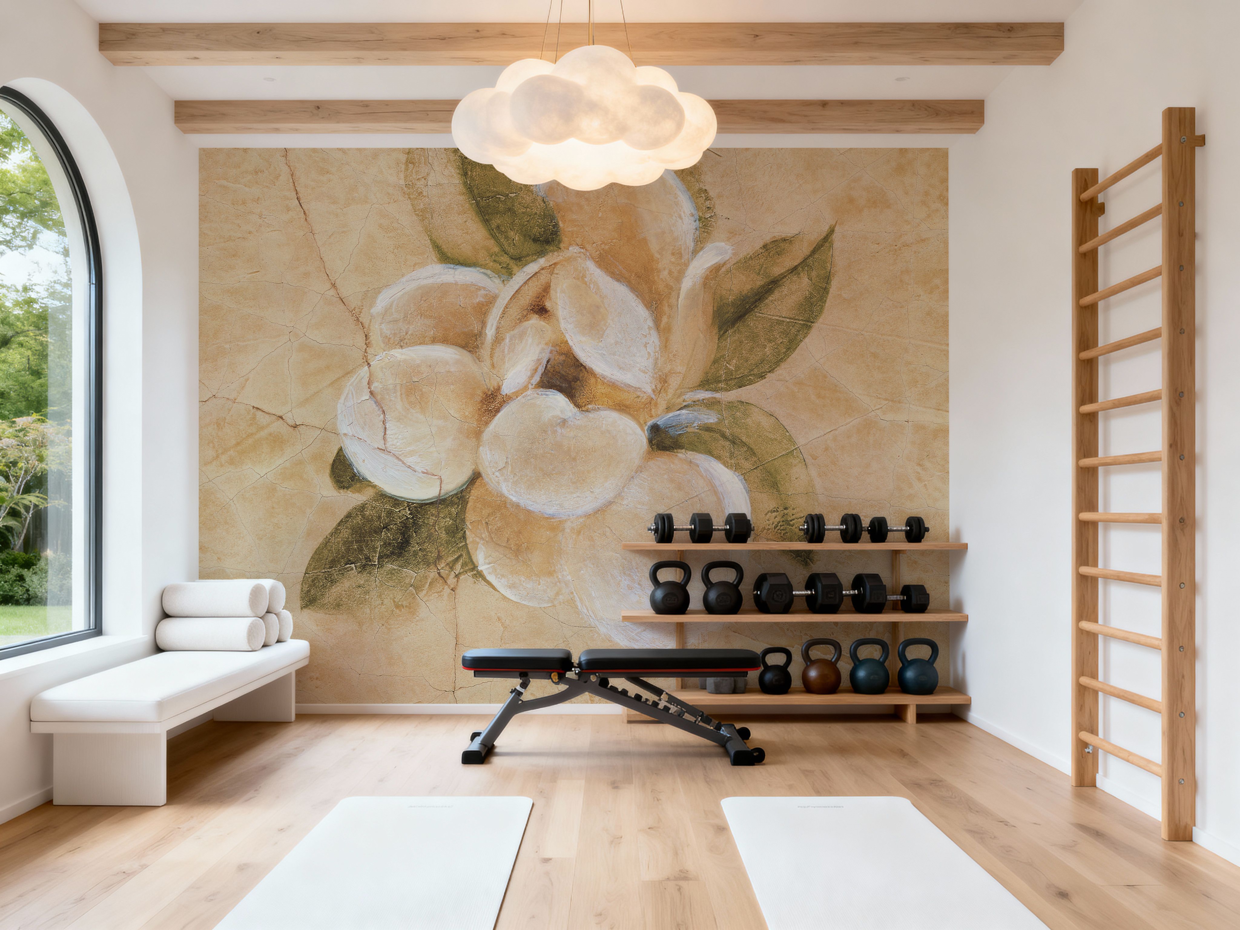 Magnolia on Cracked Linen