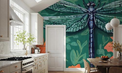Dragonfly on The Wall
