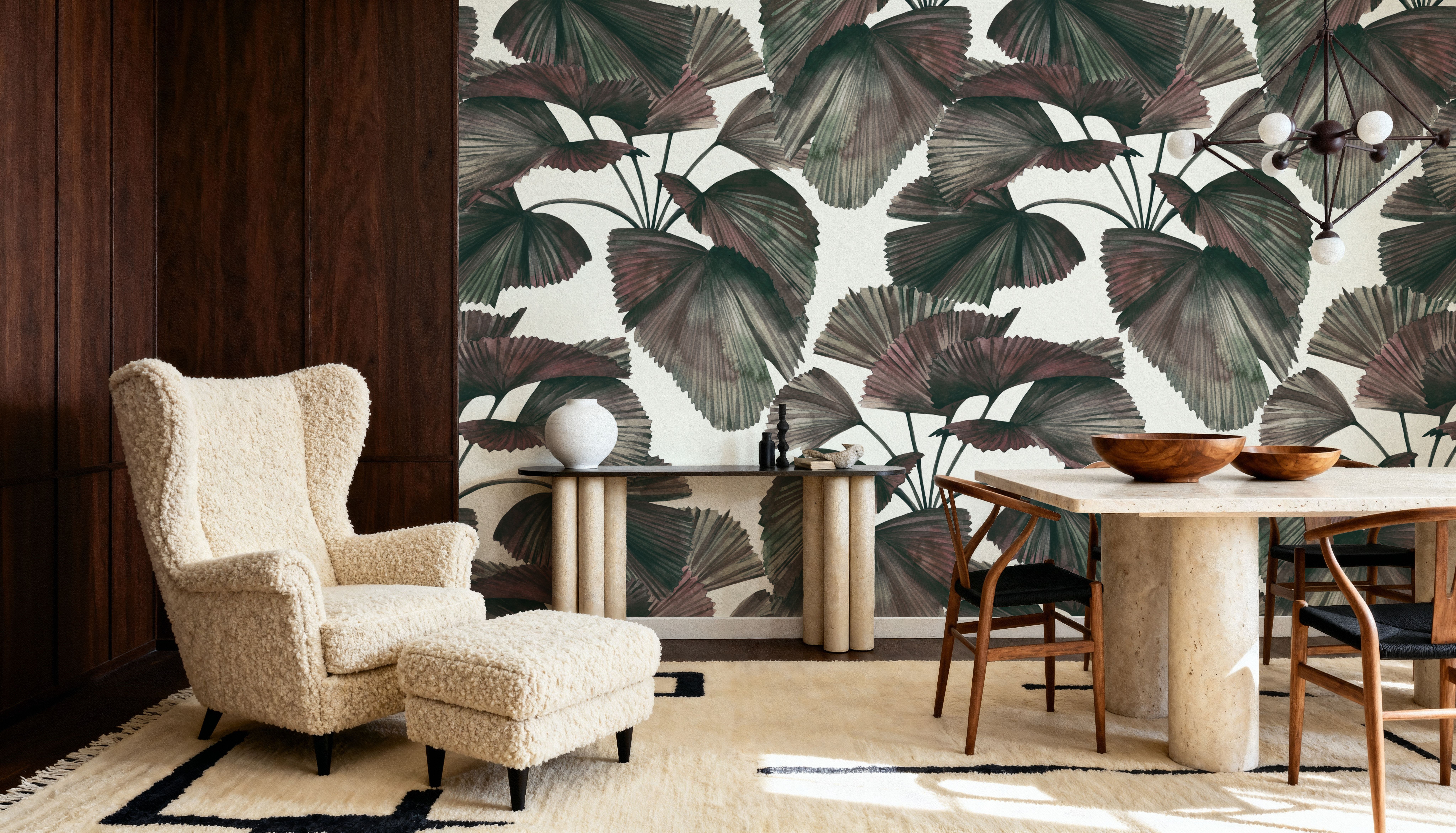 Ribbed Palm Fronds
