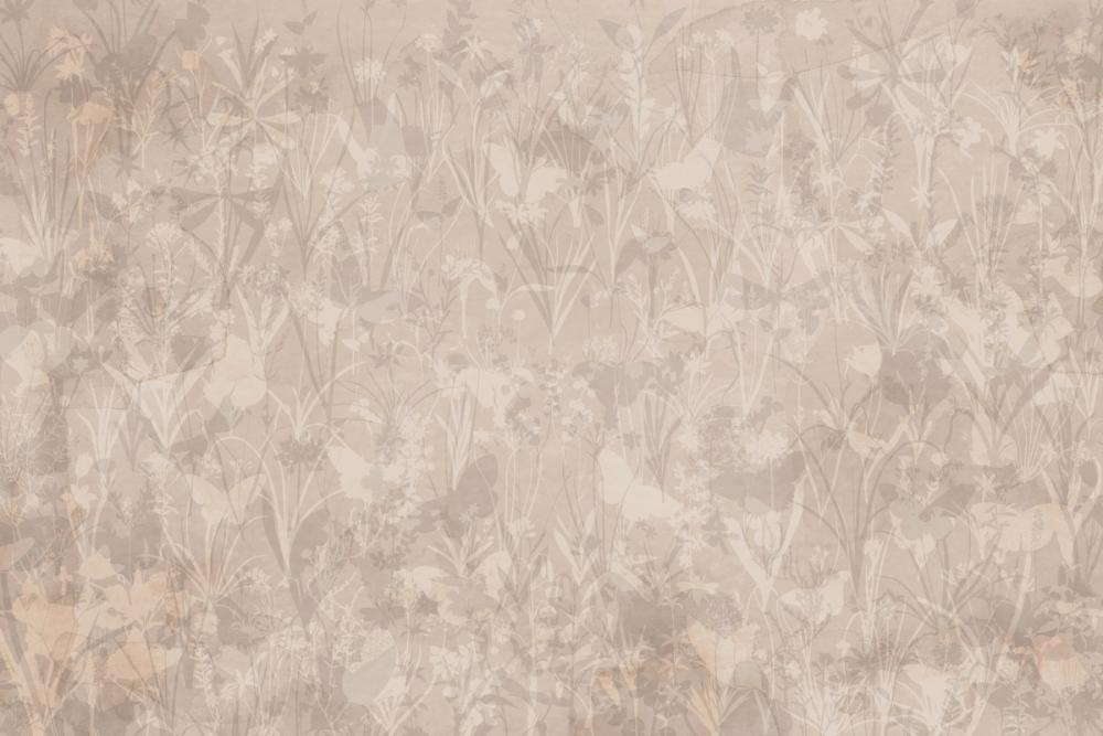 Herbals and Butterflies Double Silhouette Brown