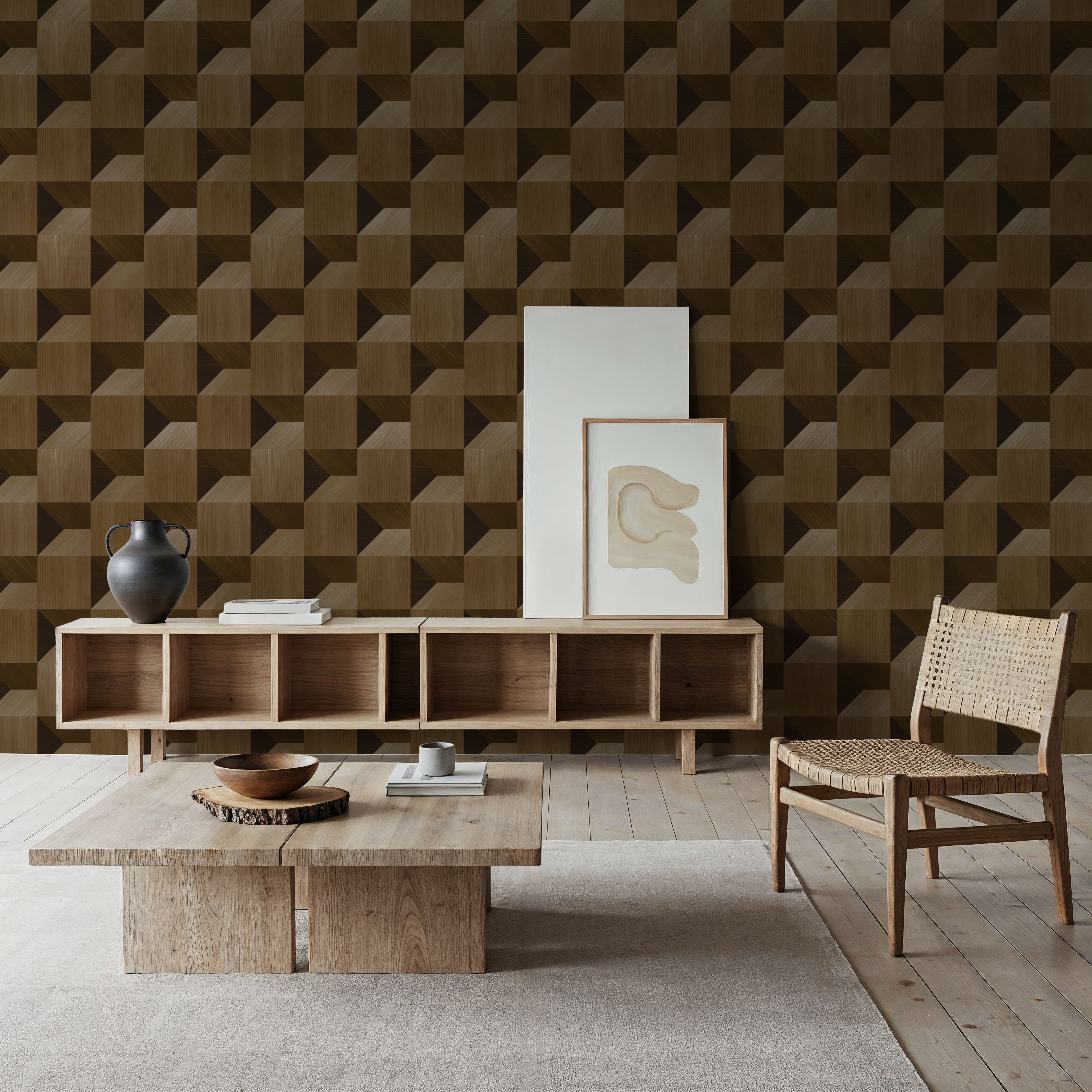 Illusion Box Marquetry, Walnut