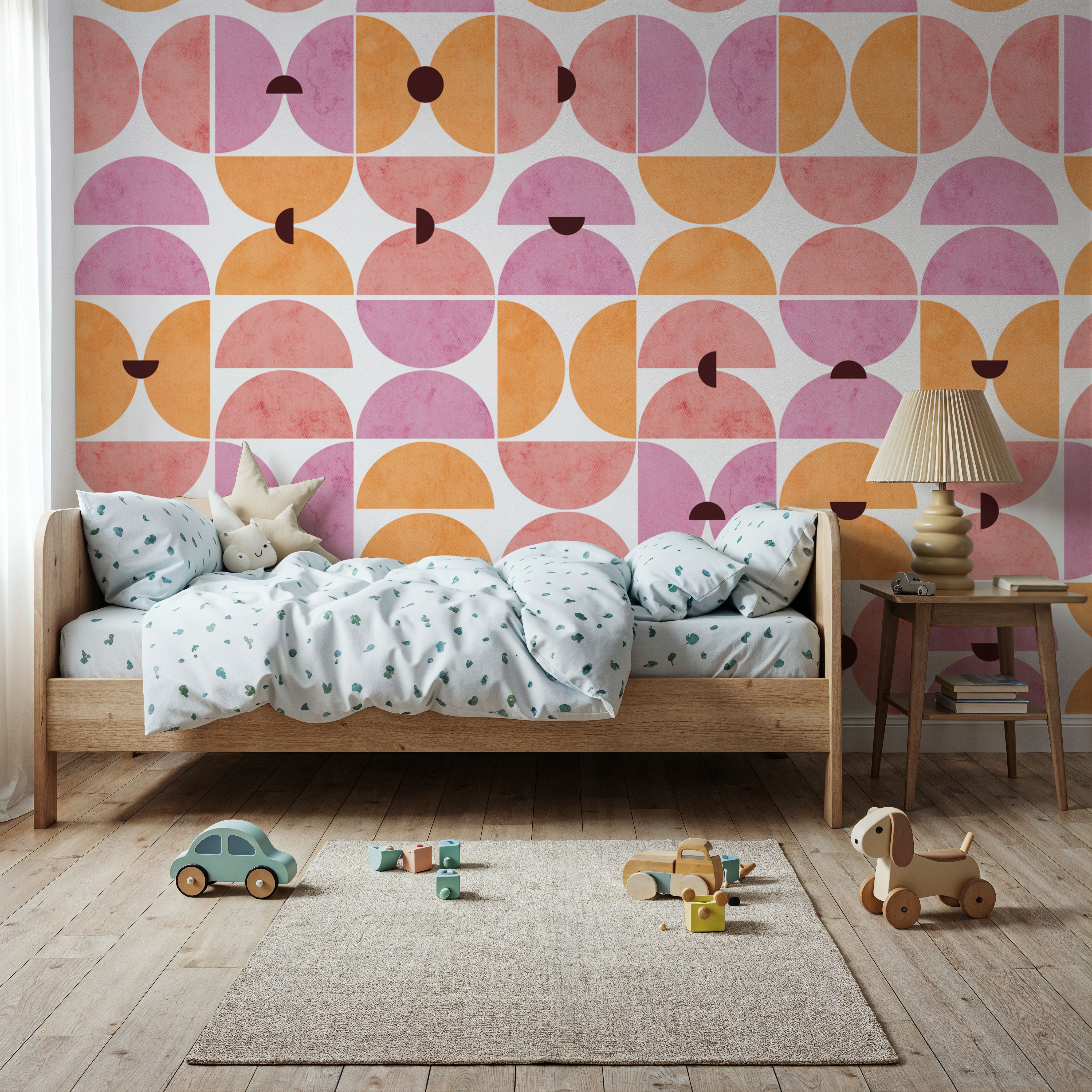 Homley Retro Shapes, Pink