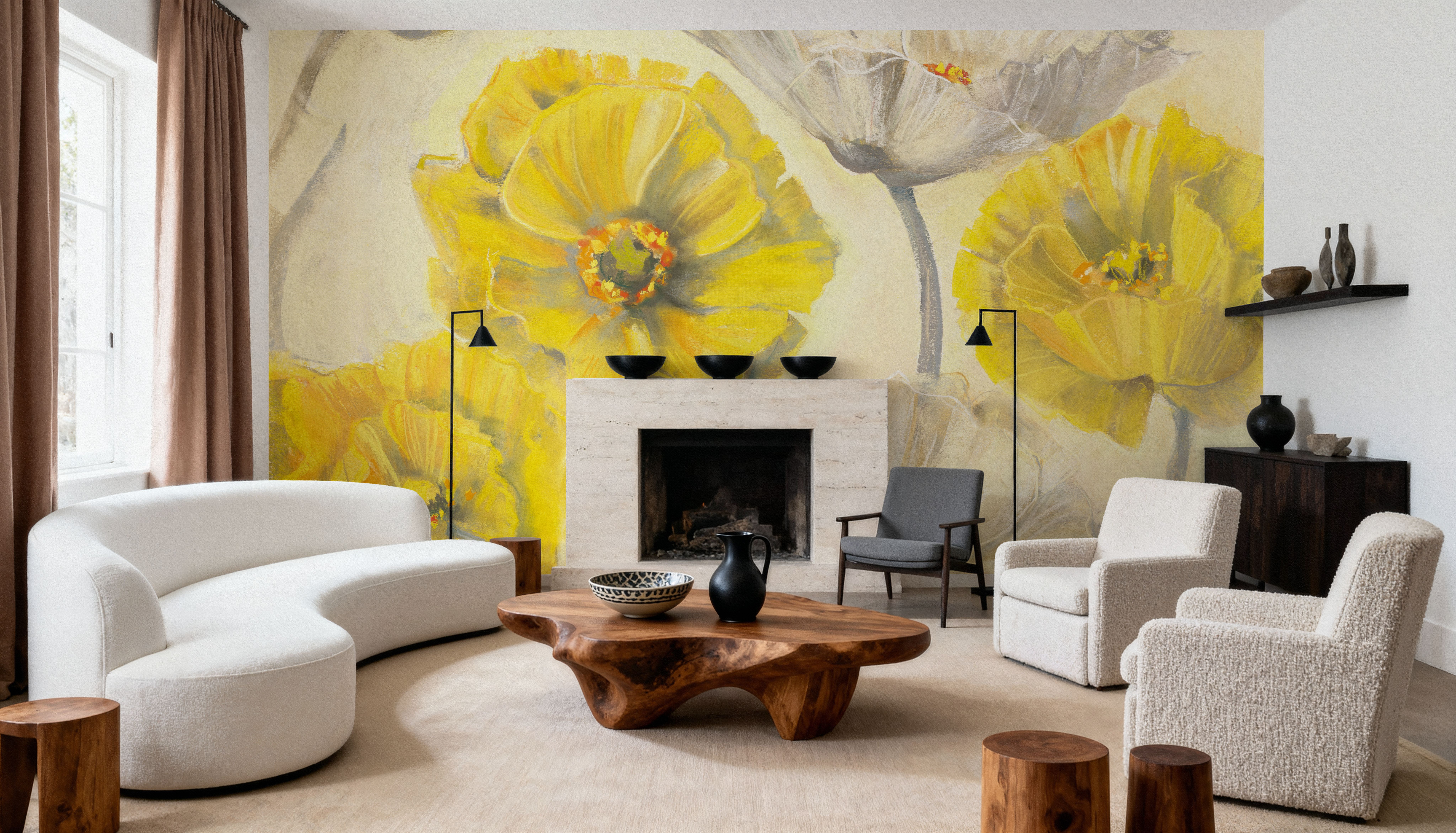 Comtemporary Poppies I