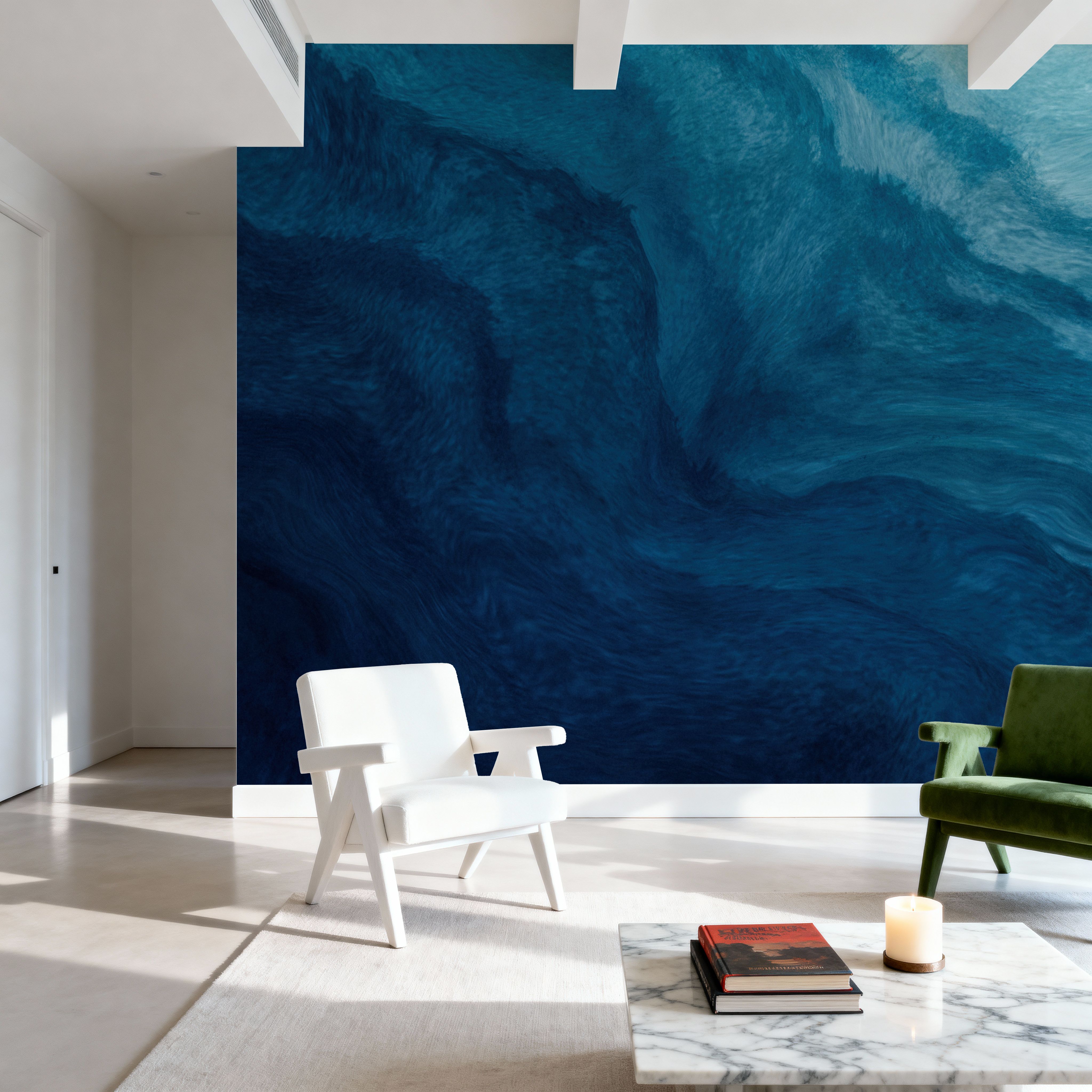 Layered Blues, Wallpaper