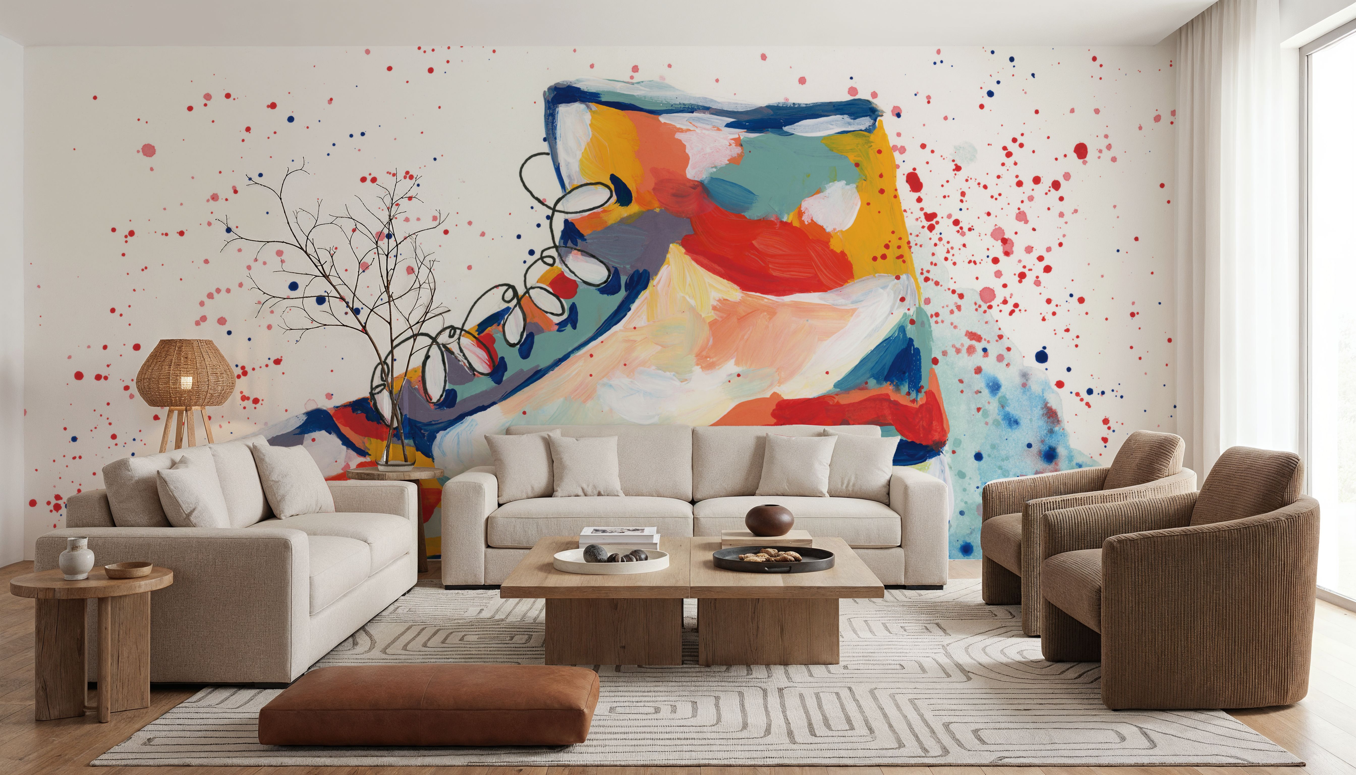 Abstract Basketball Shoe